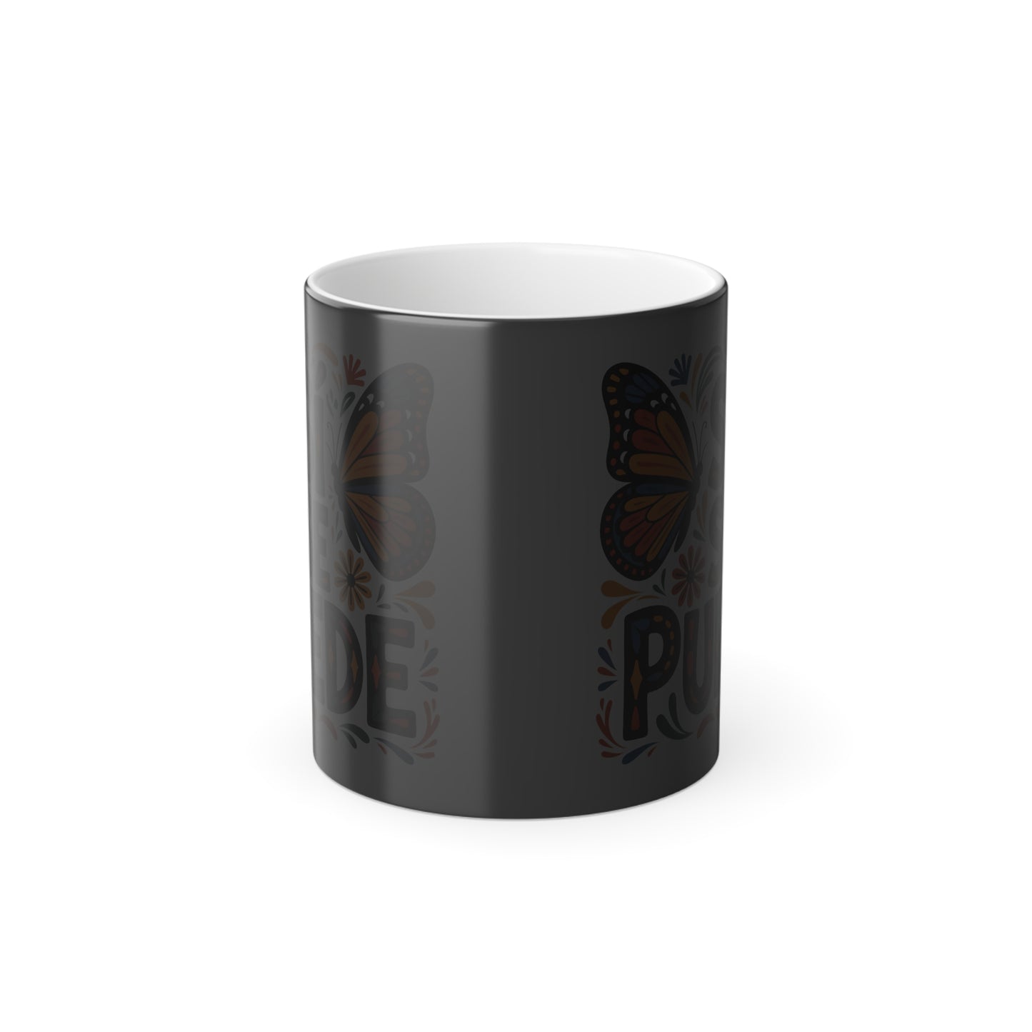 Si Se Puede Color Changing Mug | Latina Empowerment Gift | Monarch Butterfly Magic Mug | Latina Gift for Her | Inspirational Coffee Cup