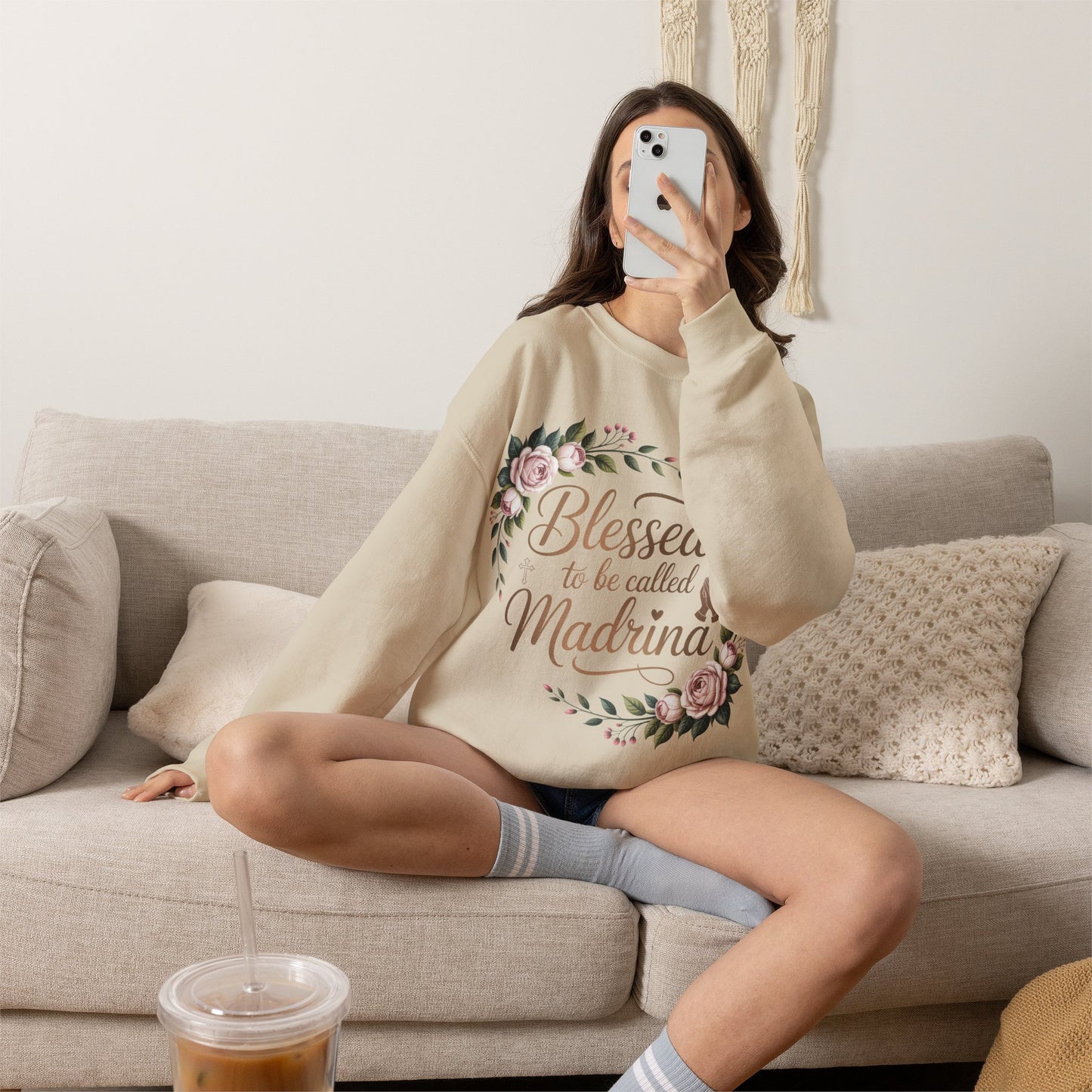 Madrina Sweatshirt - Proud Godmother Gift - Sudadera Latina - Spanish Gift for Her - Regalos para Mujer