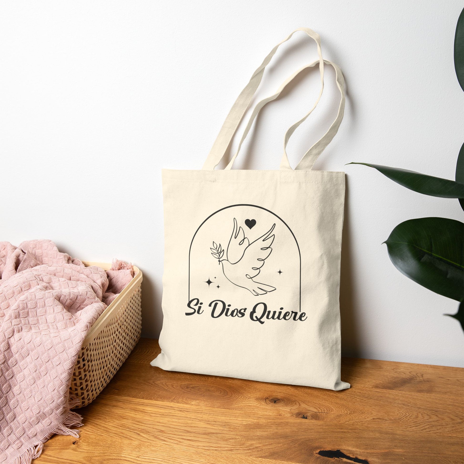 Si Dios Quiere Tote Bag Bags — Reusable Grocery Bag