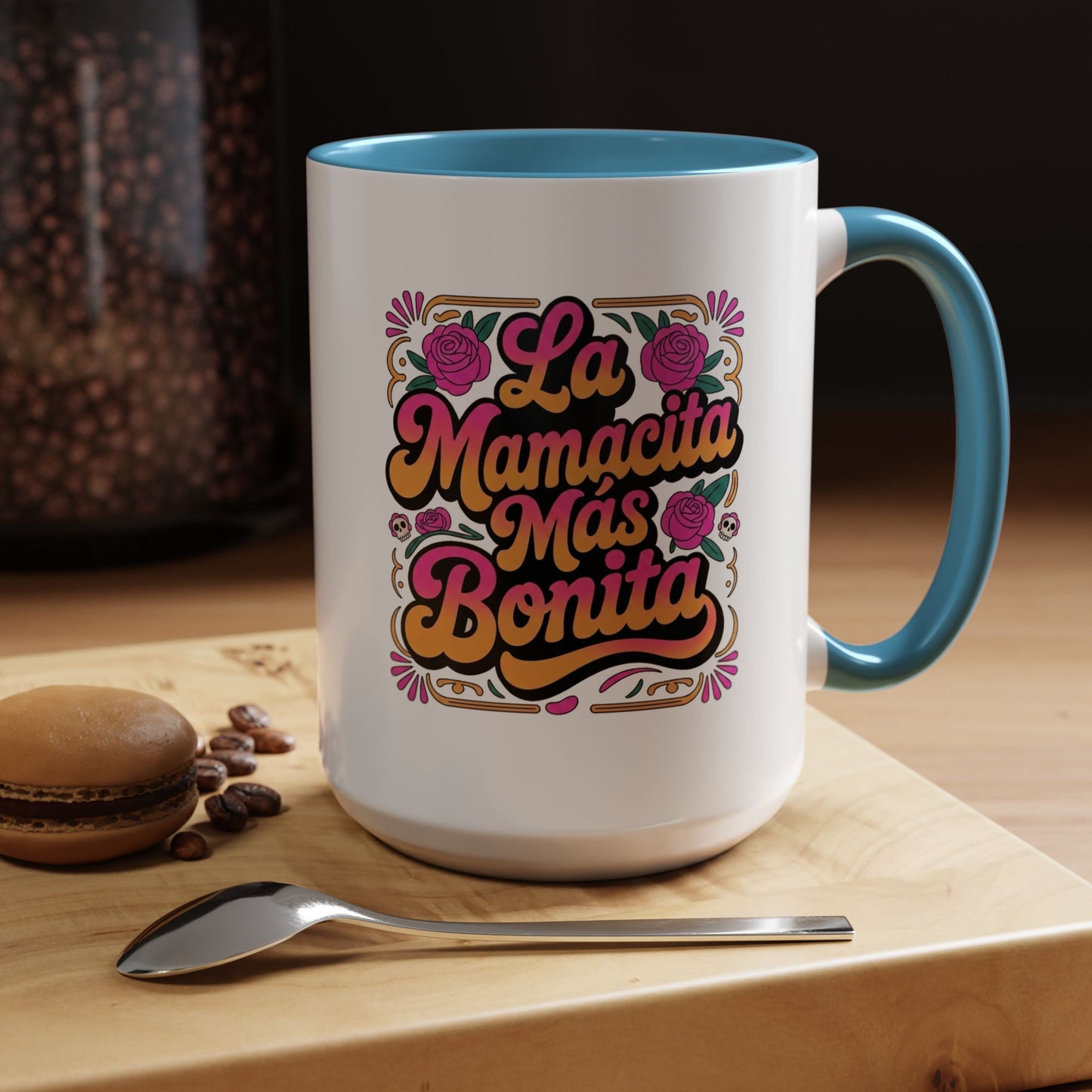 La Mamacita Mas Bonita Mug Groovy | Mamacita Gift Coffee Cup | Retro 70s Mom Mug | Latina Mother Gift for Her | Spanish Mothers Day Gift