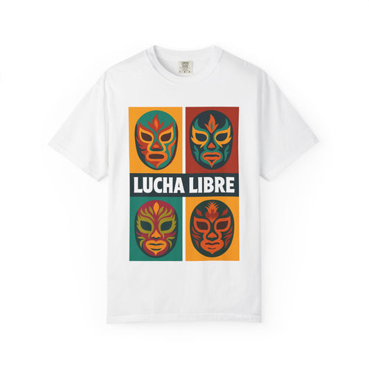 Colorful Luchador T-Shirt, Mexican Wrestling Tee, Lucha Libre Shirt, Unisex Top, Cinco de Mayo Gift, Festival Apparel
