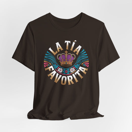 La Tia Favorita Shirt - Proud Latina Aunt T-Shirt - Spanish Family Gift - Tia Love Tee - Hispanic Familia Gift - Tia Regalo