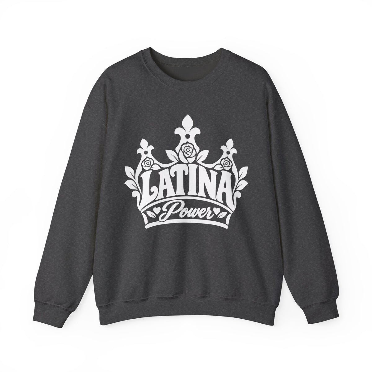 Latina Power Crown Sweatshirt - Mexican Latina Pride Sweater - Latina Gift Crewneck - Reina Corona Spanish Women