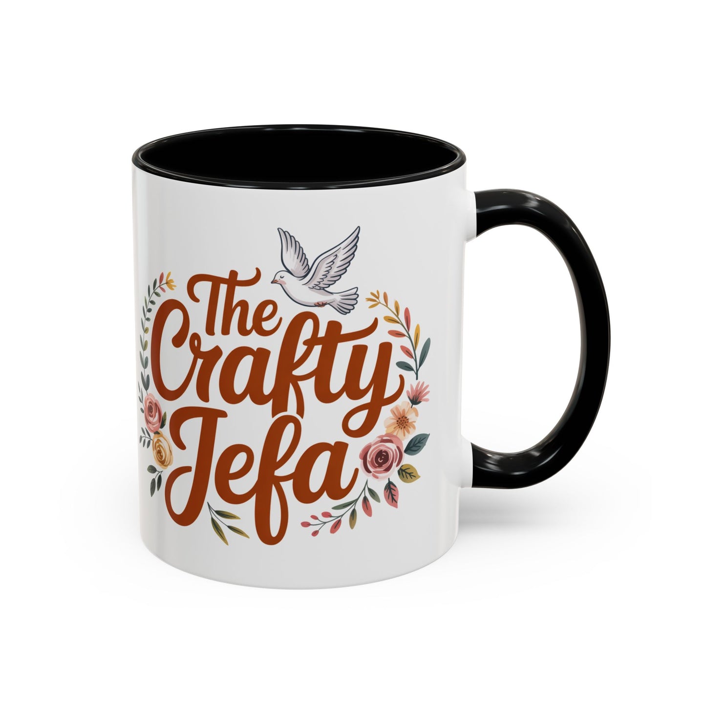The Crafty Jefa Mug - Latina Boss Babe Coffee Cup Gift for Strong Mujer Fuerte - Hispanic Empowerment Feminist Gift for Her