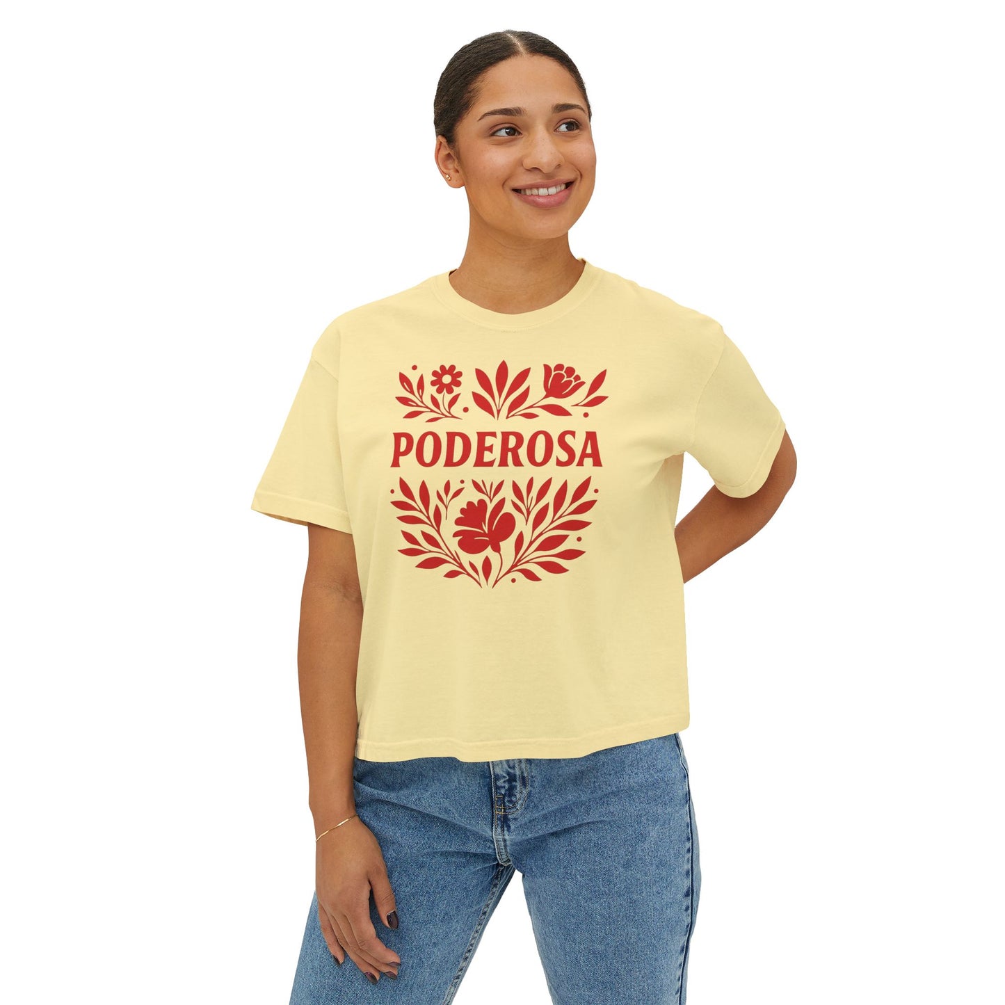 Poderosa  Women's Boxy Tee | Latina Shirt