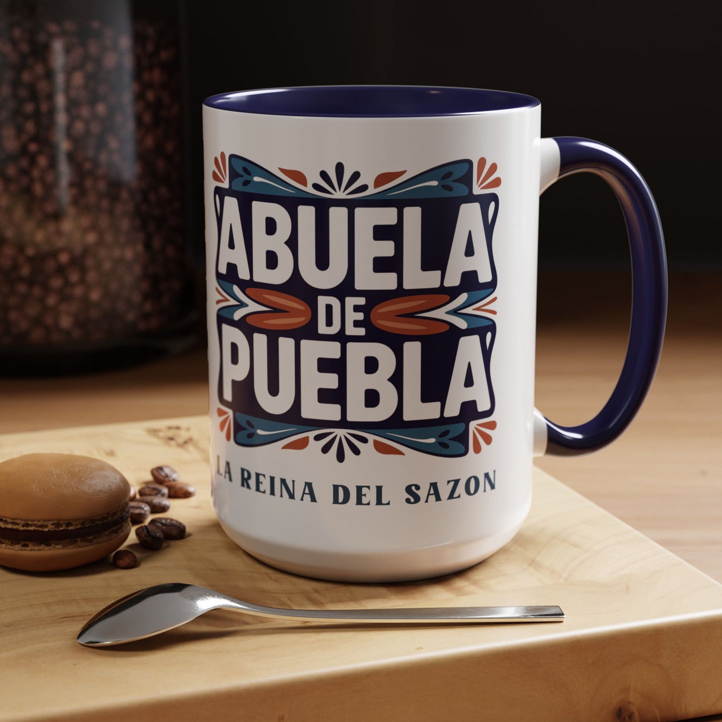 Abuela De Puebla - Latino Family Gift for Hispanic Grandma - Spanish Grandmother Coffee Cup - Abuela Regalo