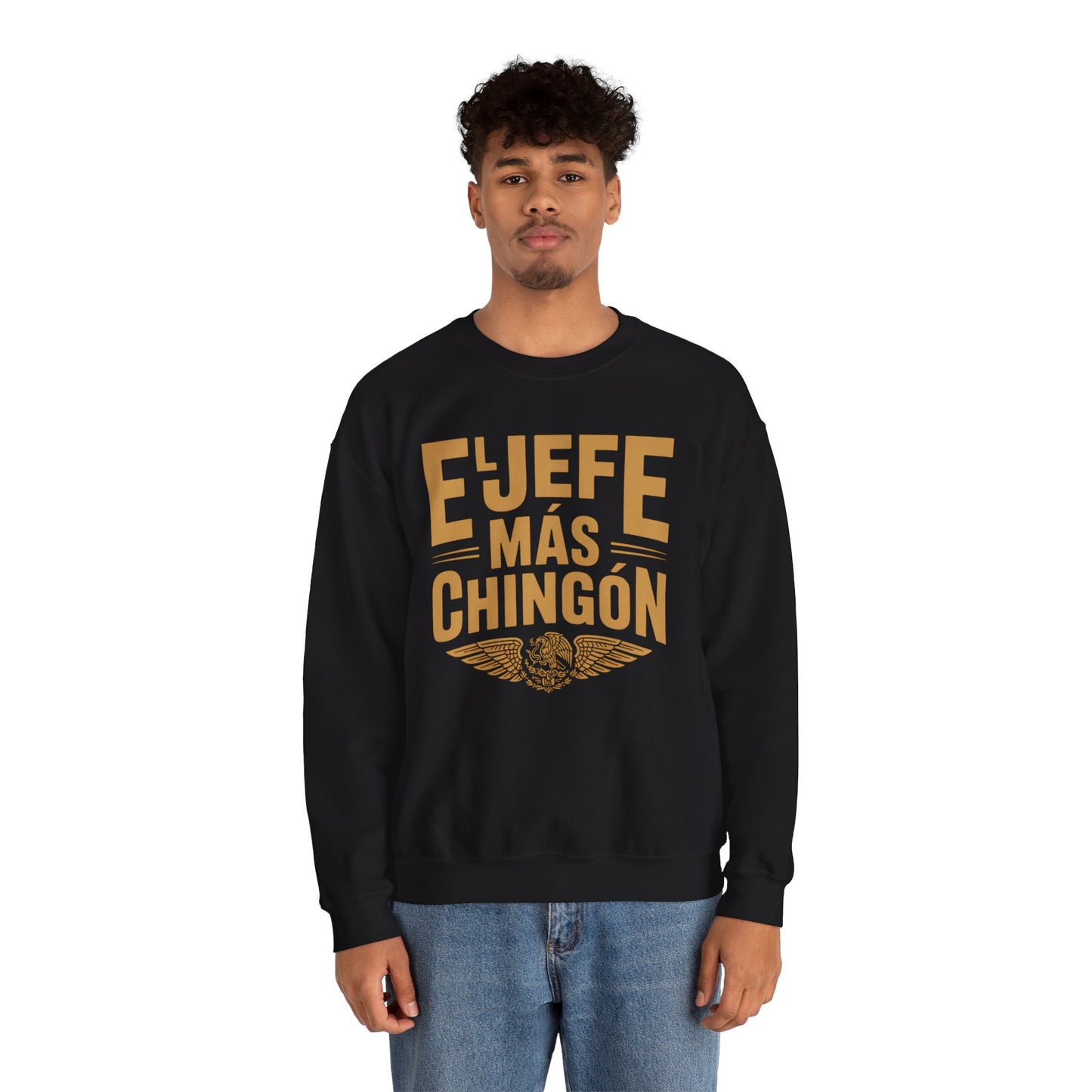 El Jefe Mas Chingon Sweatshirt - Latino Pride Boss Shirt, Hispanic Heritage Gift, Spanish Saying Sweater, Cultura Latina Clothing