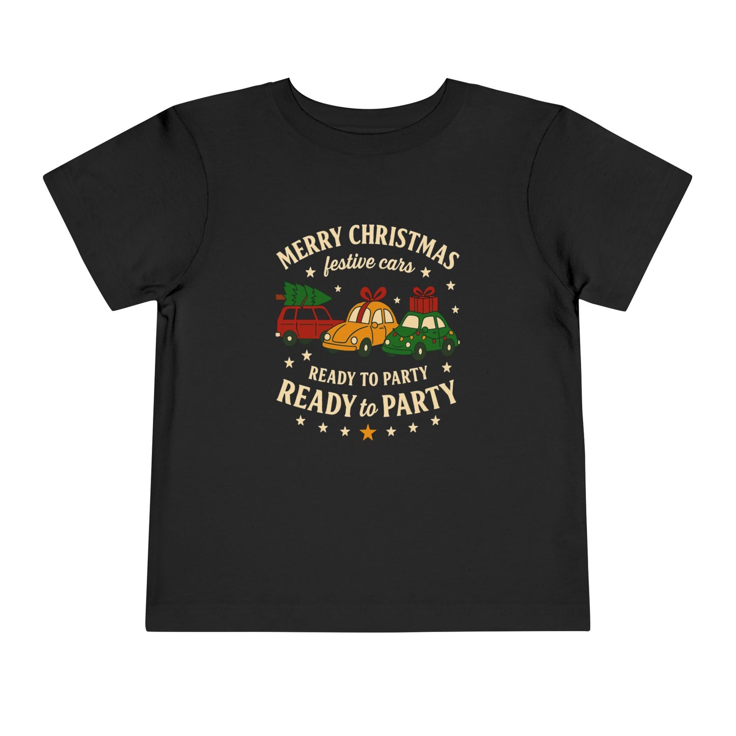 Christmas Cars Toddler Short Sleeve Tee