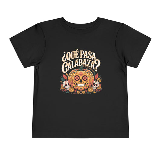 Que Pasa Calabaza T-Shirt Kids clothes — Funny Spanish Phrase Tee