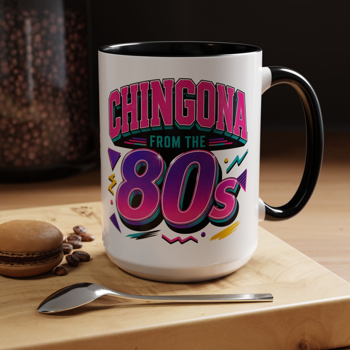 Chingona from the 80s Mug | Latina Gift | Regalos Para Mujer | Spanish Coffee Cup | Latina Pride Gift for Her