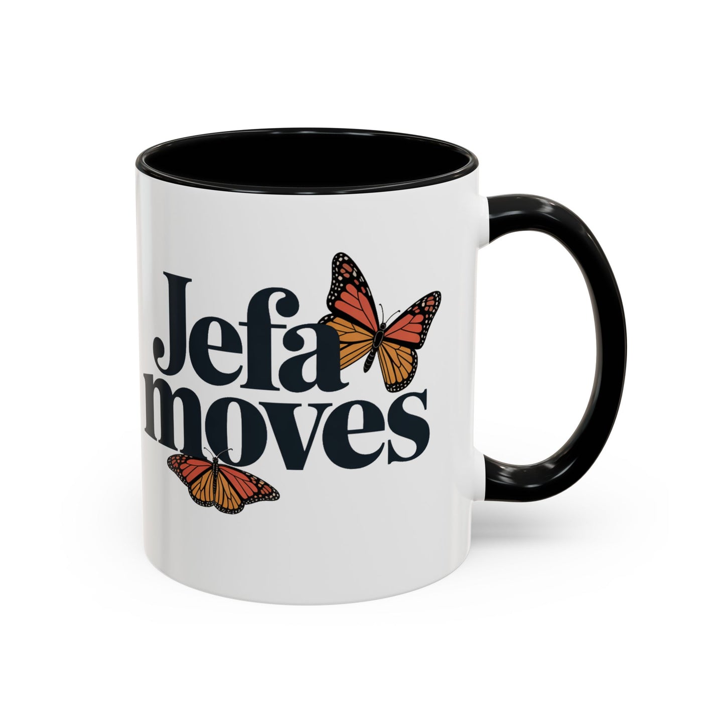 Jefa Moves Mug - Female Boss Gift for Latina Women - Spanish Coffee Cup - Empowering Latina Gift - Bilingual Mug