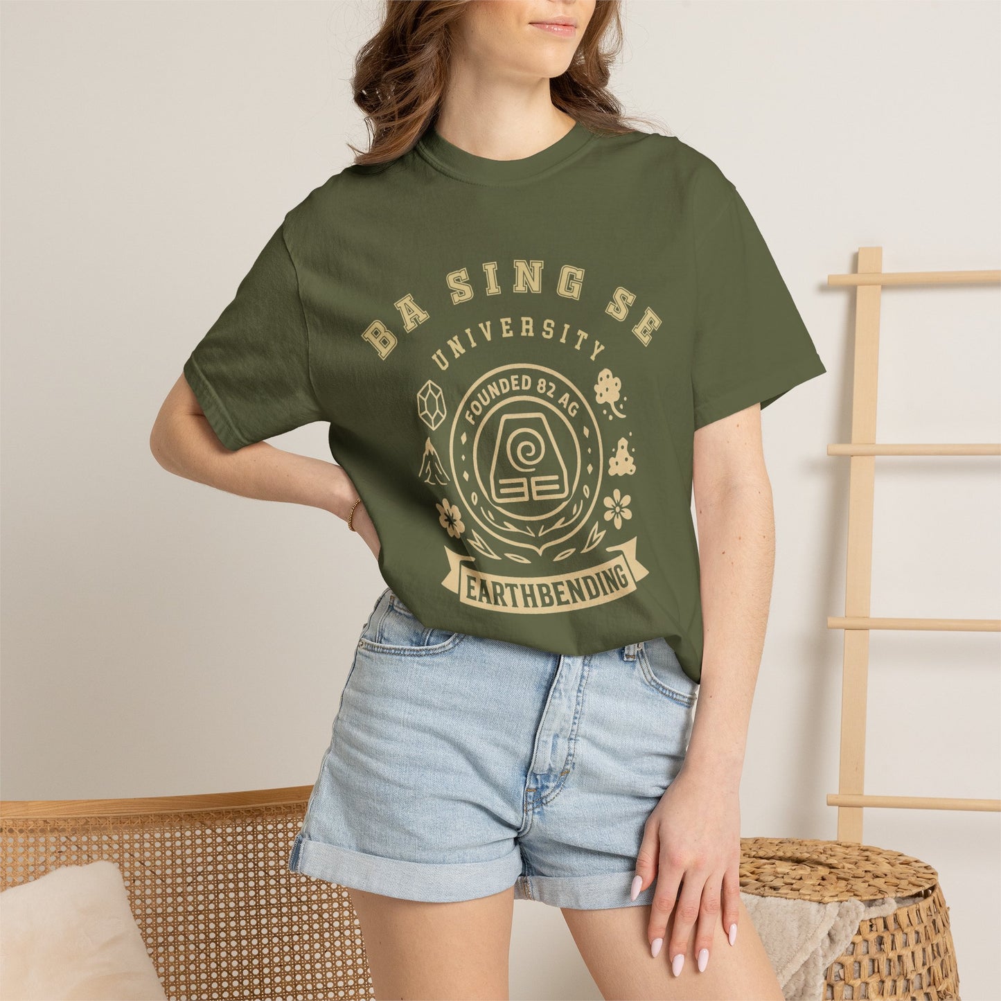 Ba Sing Se University Shirt | The Last Airbender Gift , Uncle Iroh Fan, Earth Kingdom Tee | Anime Fan Art