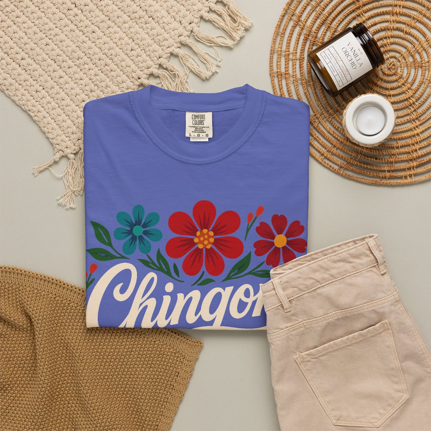 Chingona AF Shirt | Colorful Floral Latina T-Shirt | Empowerment Tee | Mexican Pride | Comfort Colors Tee | Latina Gift