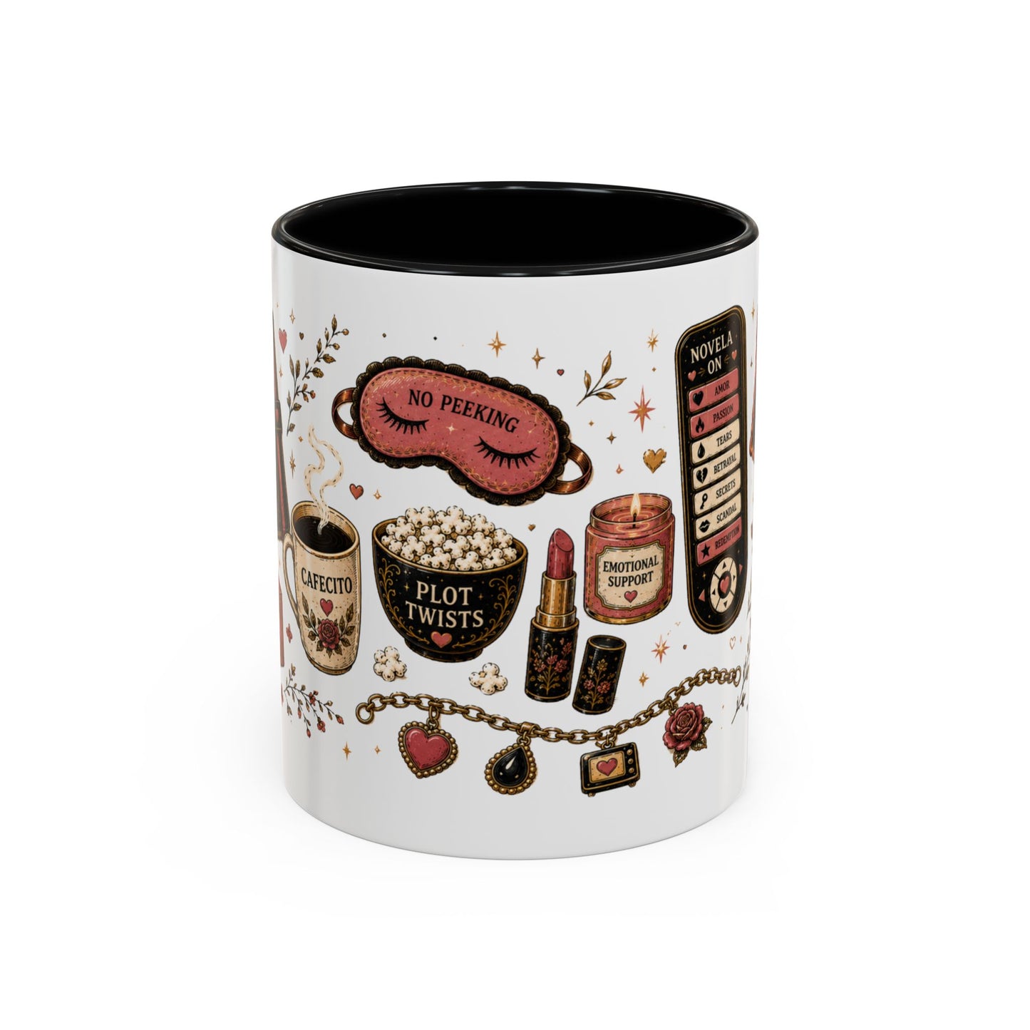 Novela Comadre Mug - Latina Gift for Coffee Lovers | Regalos para Mujer en Español | Bilingual Chisme Cup