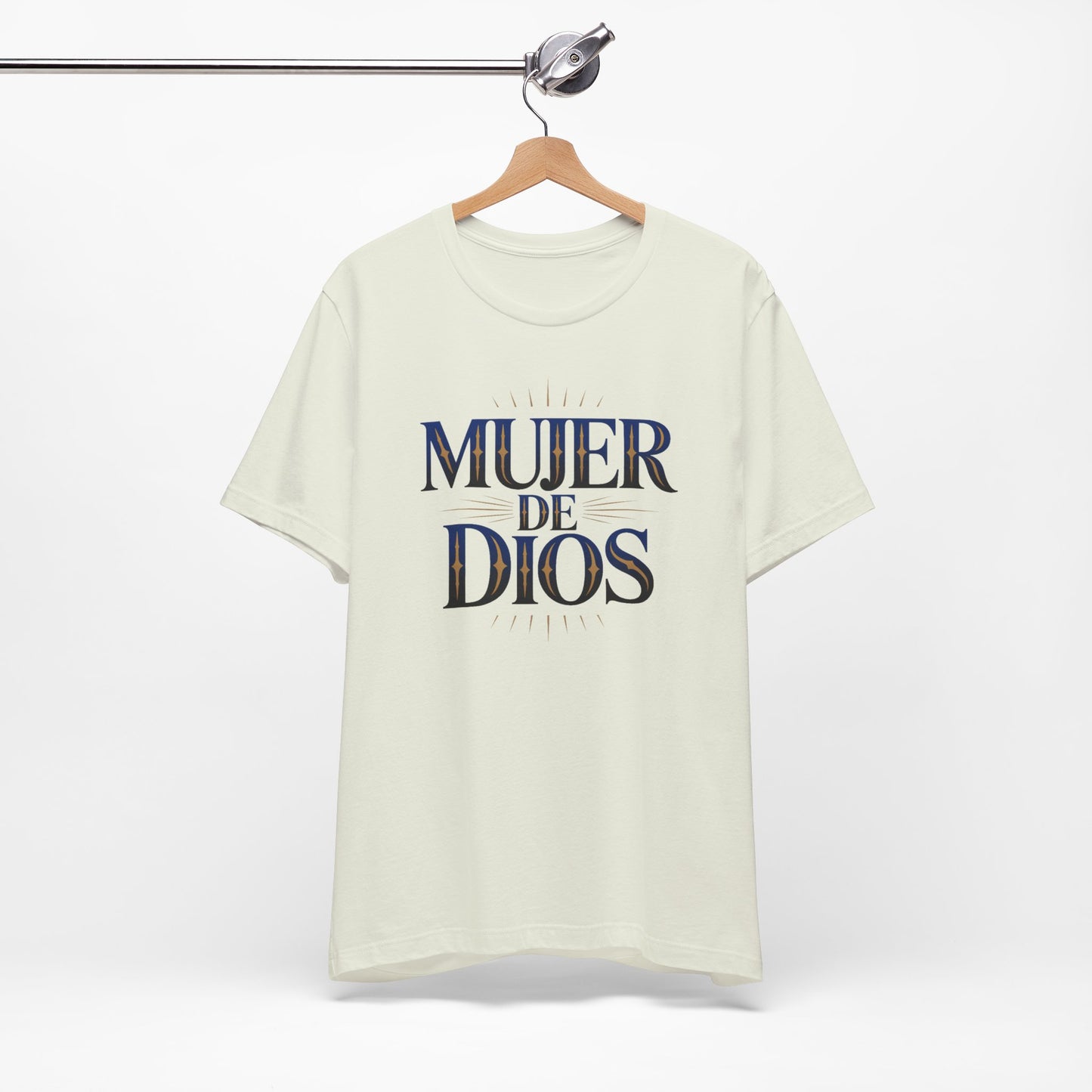 Mujer de Dios T-Shirt - Christian Latina Faith Tee - Spanish Religious Gift - Catholic Women Shirt - Fe Cristiana