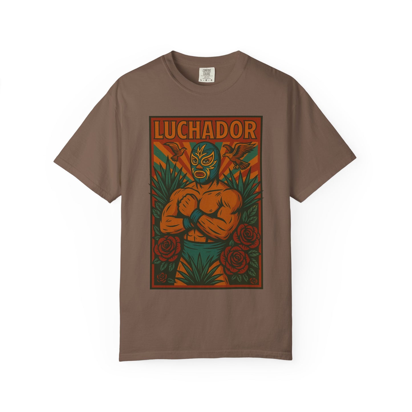 Luchador Agave T-Shirt, Mexican Wrestling Tee, Lucha Libre Plant Shirt, Unisex Top, Cinco de Mayo Gift, Festival Apparel