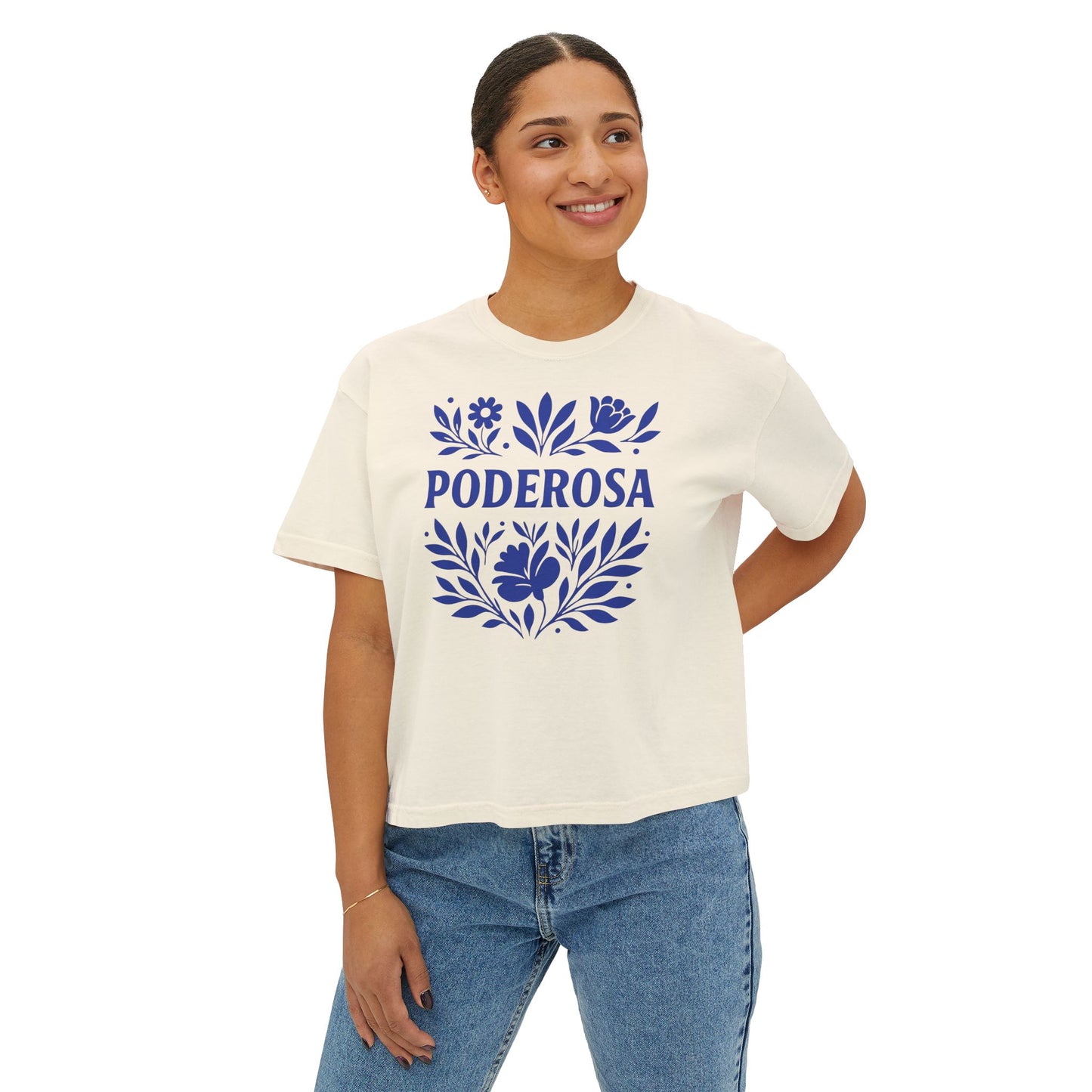 Poderosa  Women's Boxy Tee | Latina Shirt