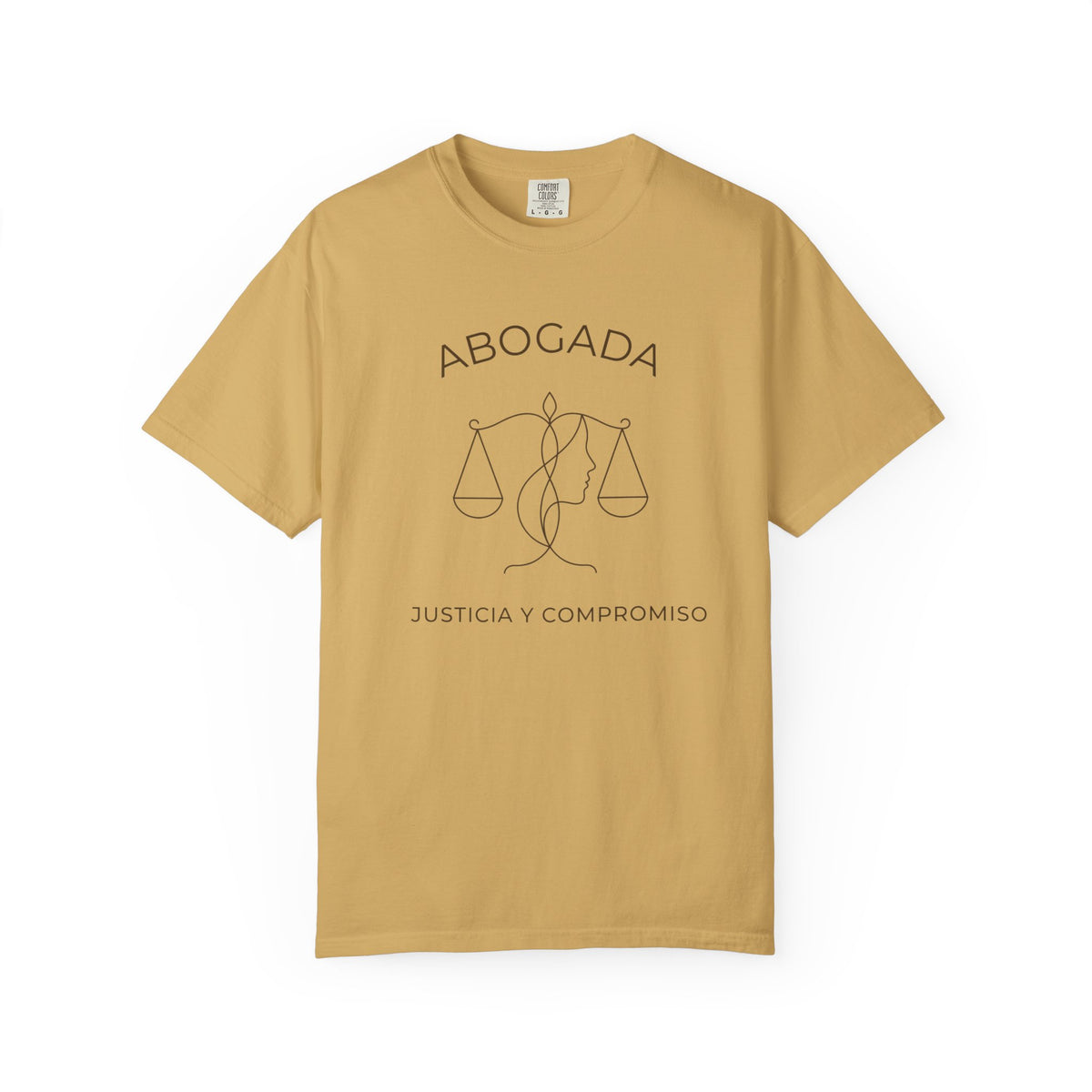 Abogada Justicia y Compromiso Tee - Spanish Latina Lawyer Shirt - Abogada Gift