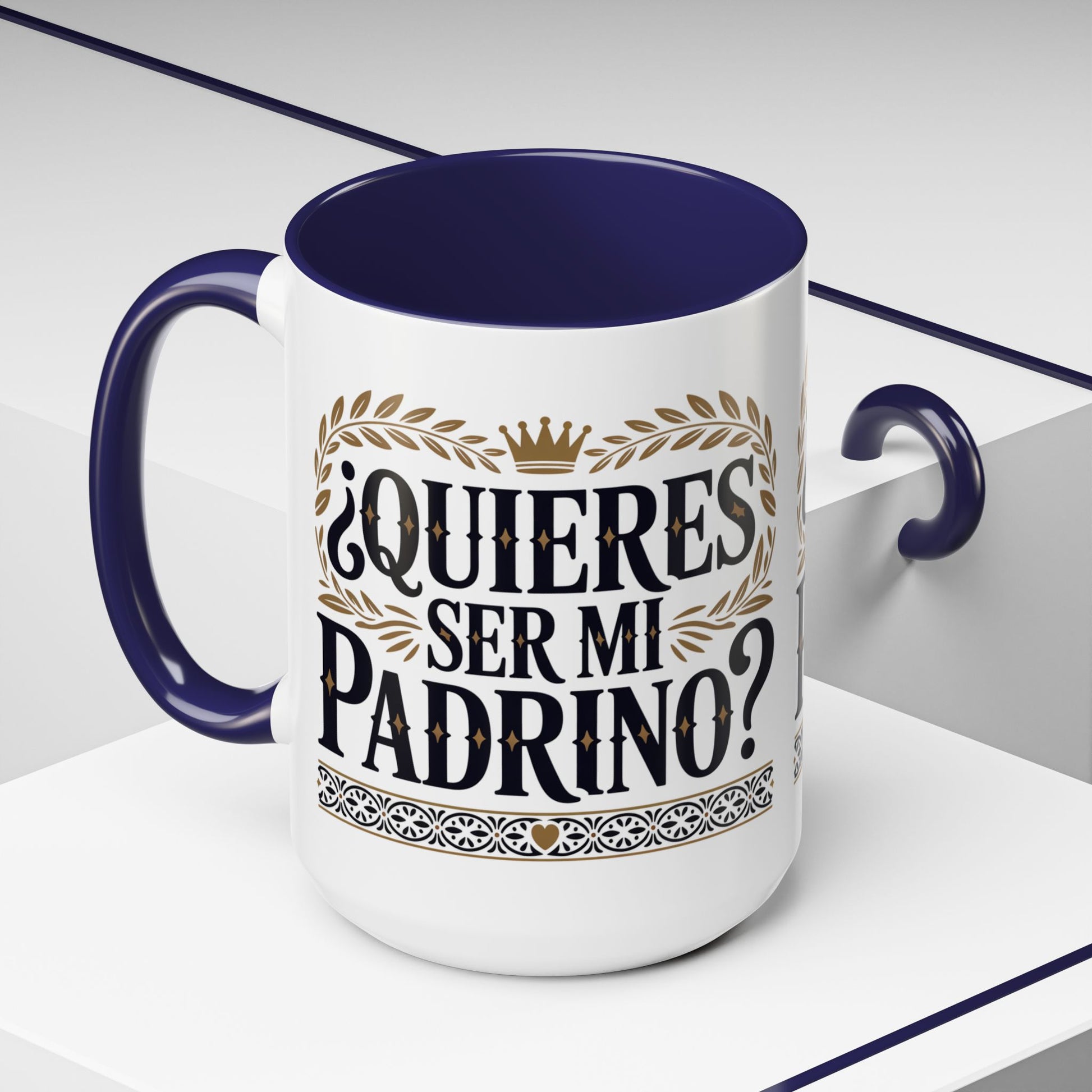 Quieres Ser Mi Padrino Mug — Latino Godfather Coffee Cup Gift (view 2 of 8)