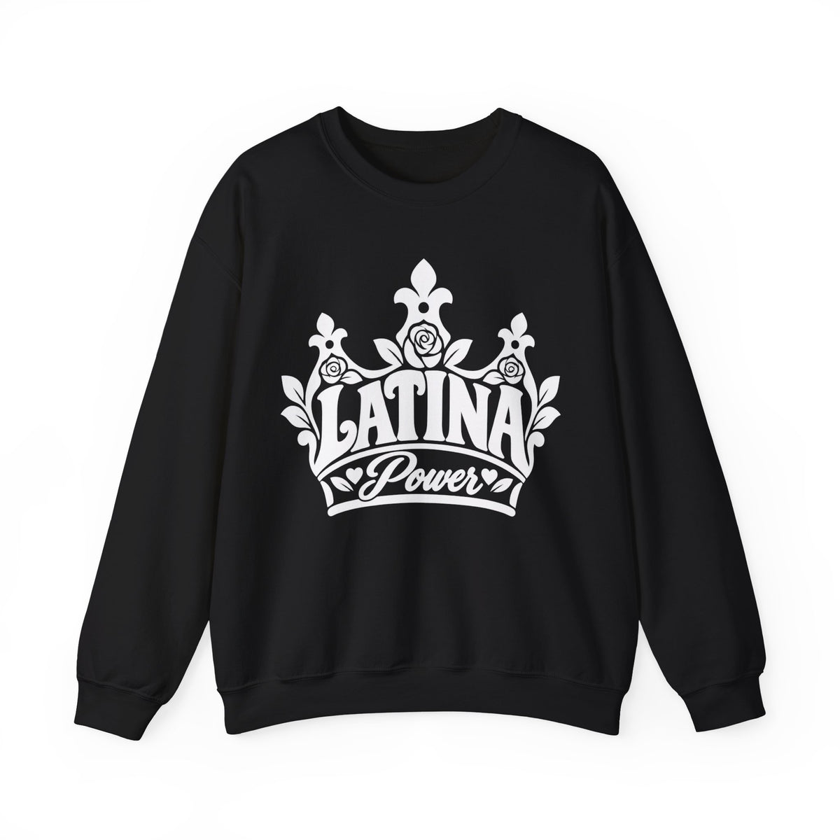 Latina Power Crown Sweatshirt - Mexican Latina Pride Sweater - Latina Gift Crewneck - Reina Corona Spanish Women