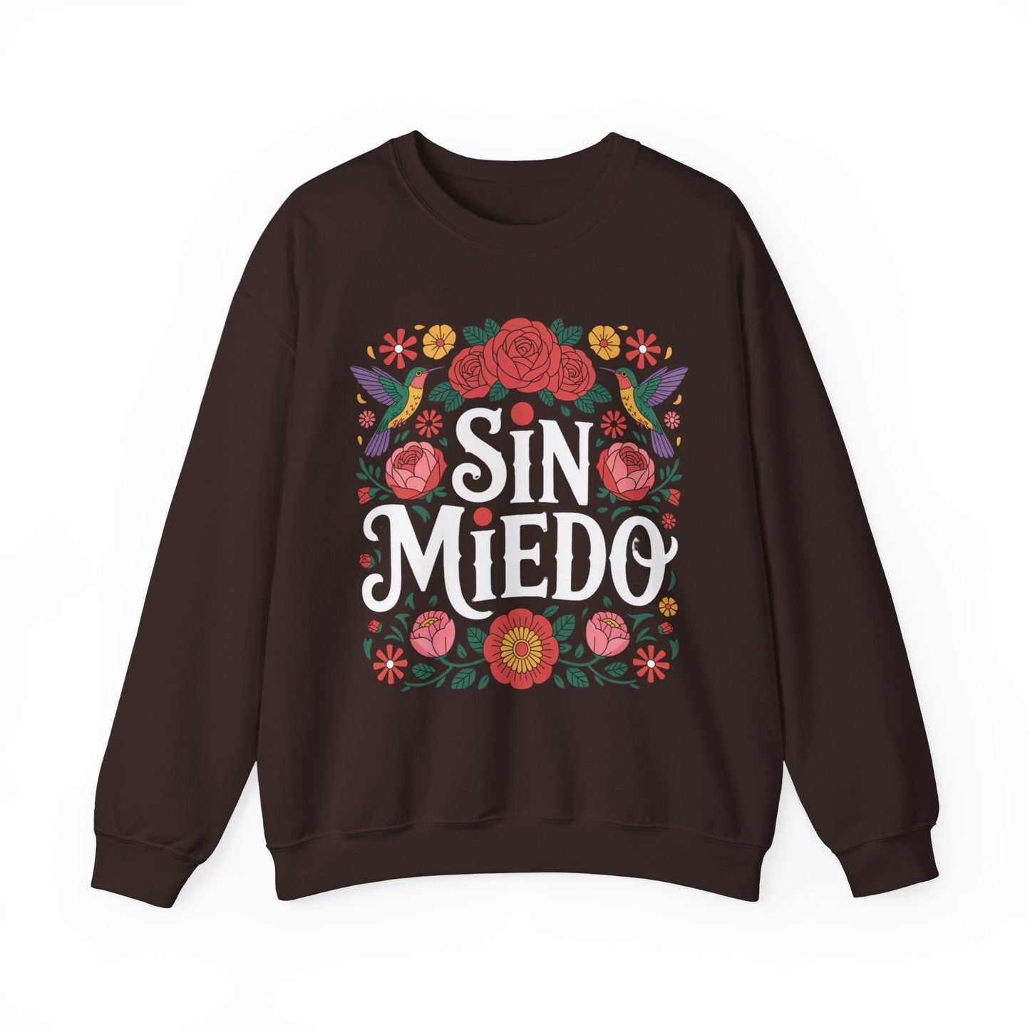 Sin Miedo Sweatshirt - Faith Over Fear Spanish Christian Hoodie - Catholic Gift - Latino Religious Sudadera Cristiana