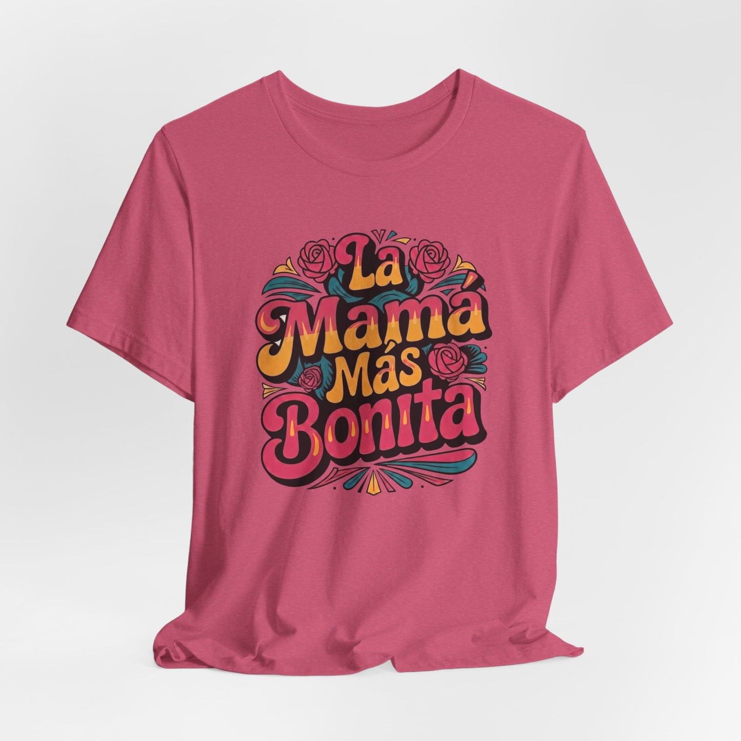 Groovy Art La Mama Mas Bonita Shirt, Mama Gift, Latina Mom Gift, Mom Birthday Gift, Mother's Day