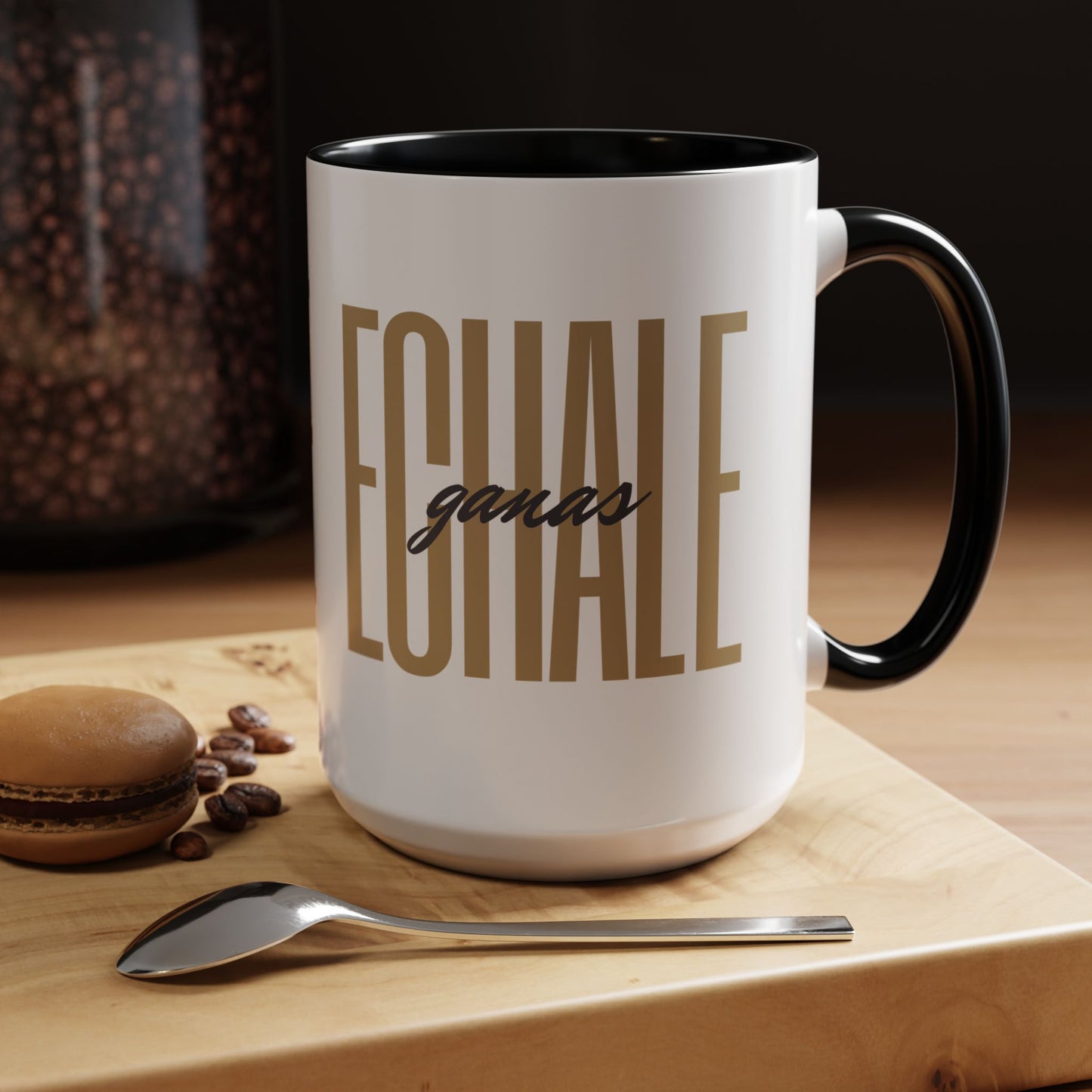 Echale Ganas Mug - Latina Motivation Coffee Cup - Spanish Inspirational Gift for Her - Bilingual Empowerment Taza