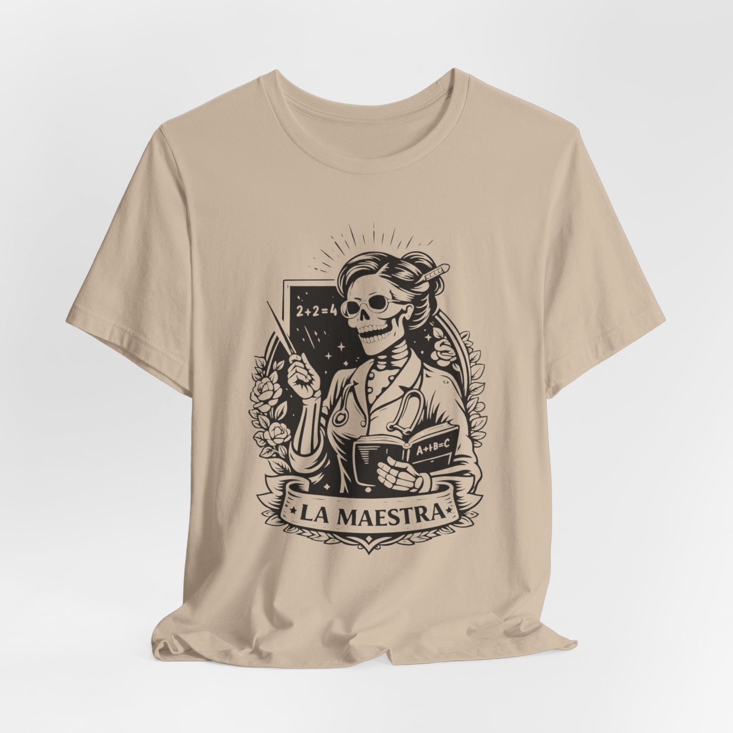 La Maestra T-Shirt - Teacher Gift Tee for Latina Educator - Professional Hispanic Teacher Shirt - Maestra Regalo