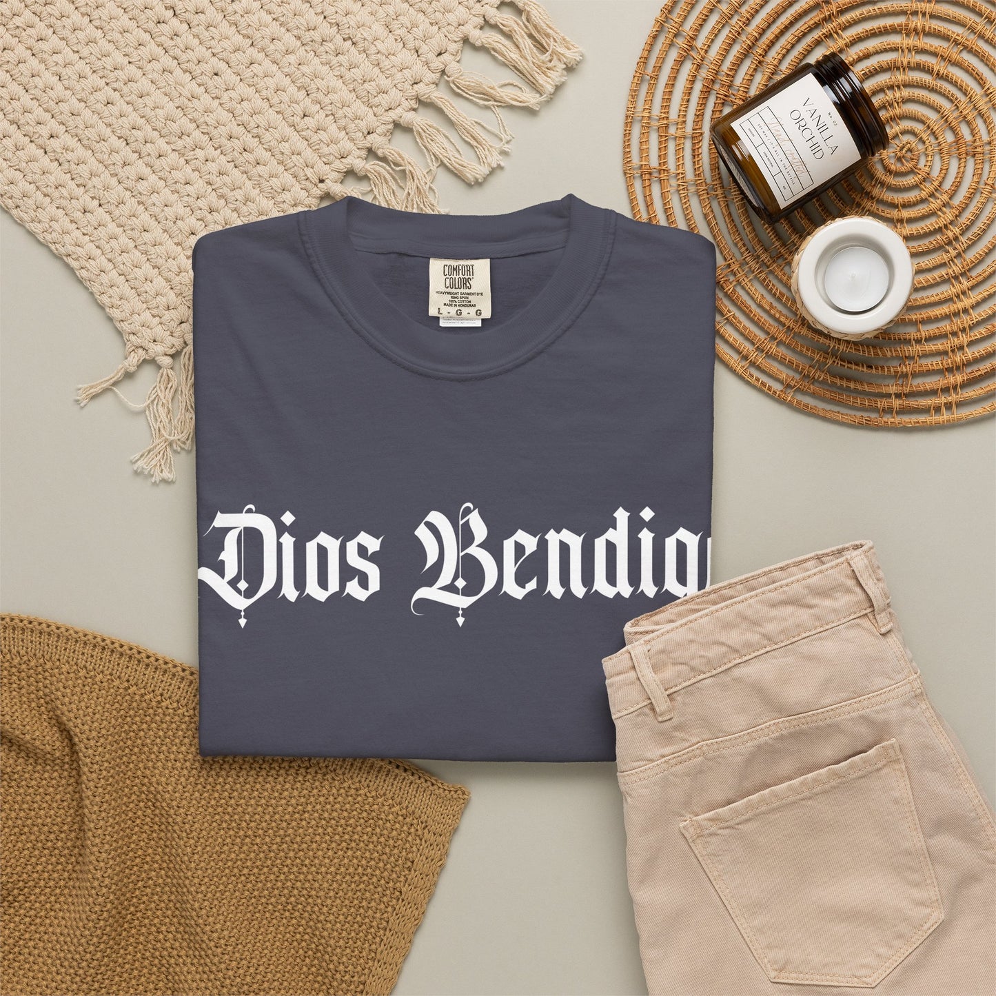 Dios Bendiga Shirt |  Chicano Streetwear Tee | Latino Graphic Tee | Camisa Cristiana | Comfort Colors T Shirt