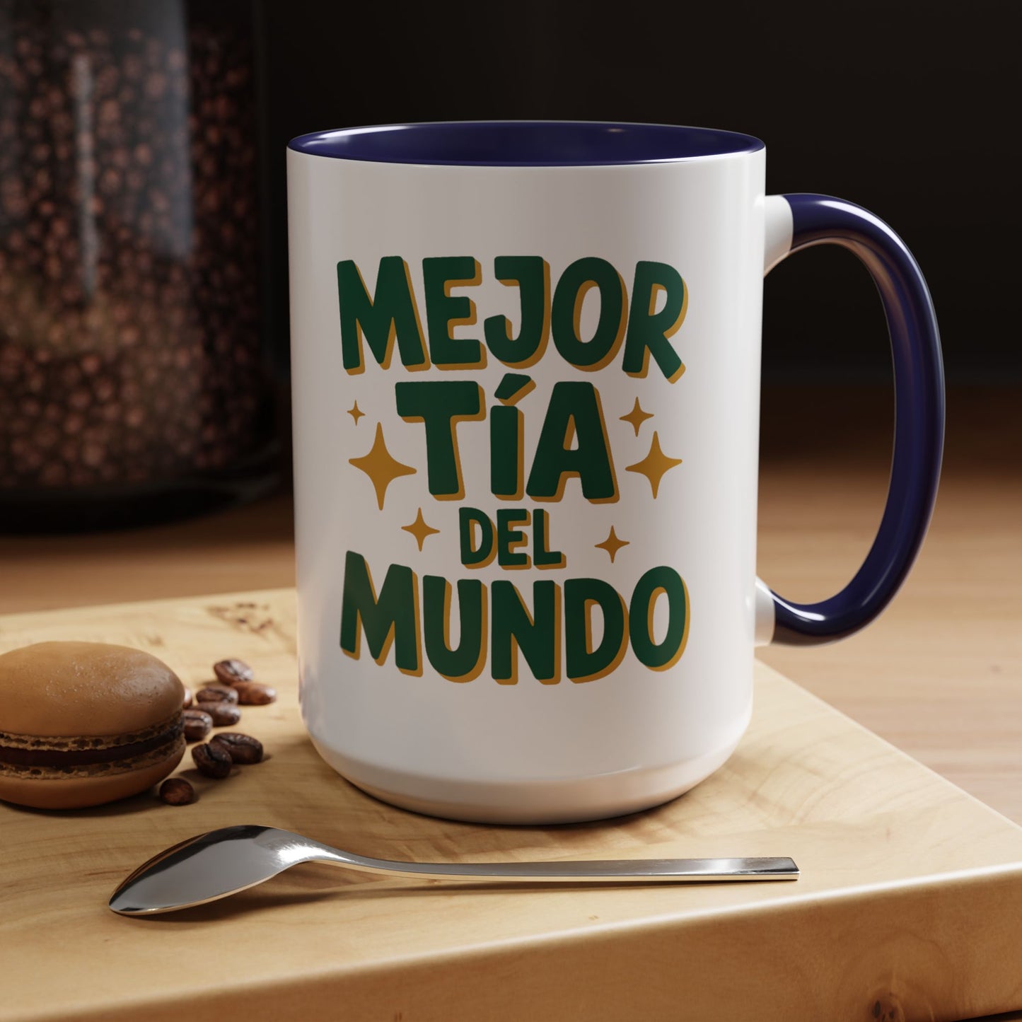Mejor Tia Del Mundo Mug - Best Tía Ever Coffee Cup Gift for Hispanic Aunt - Tía Querida - Latino Family Gift - Proud Tía Bonita