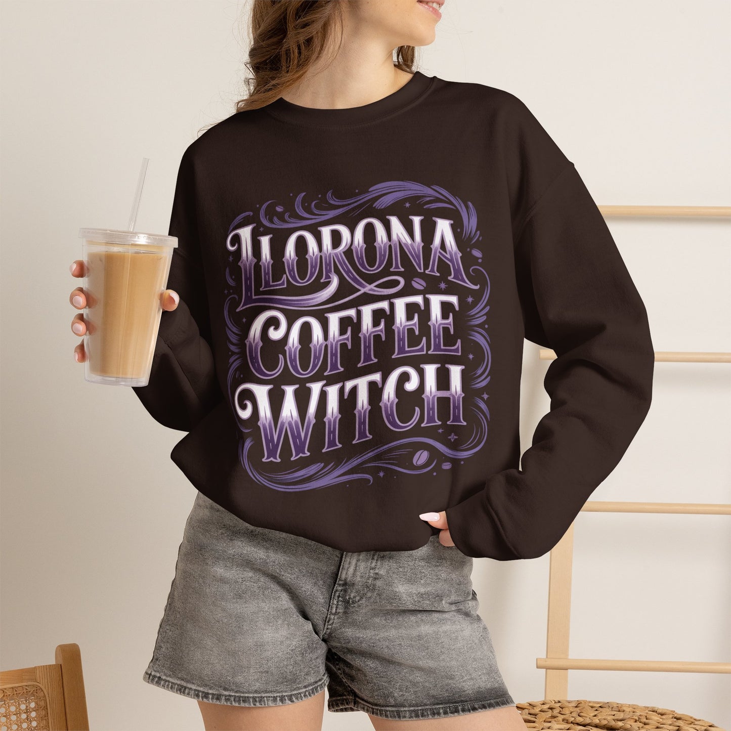 Llorona Before Coffee Sweatshirt - Latino Culture Humor Tee - Hispanic Cafecito Vibes Gift - Funny Spanish Morning Mood Shirt