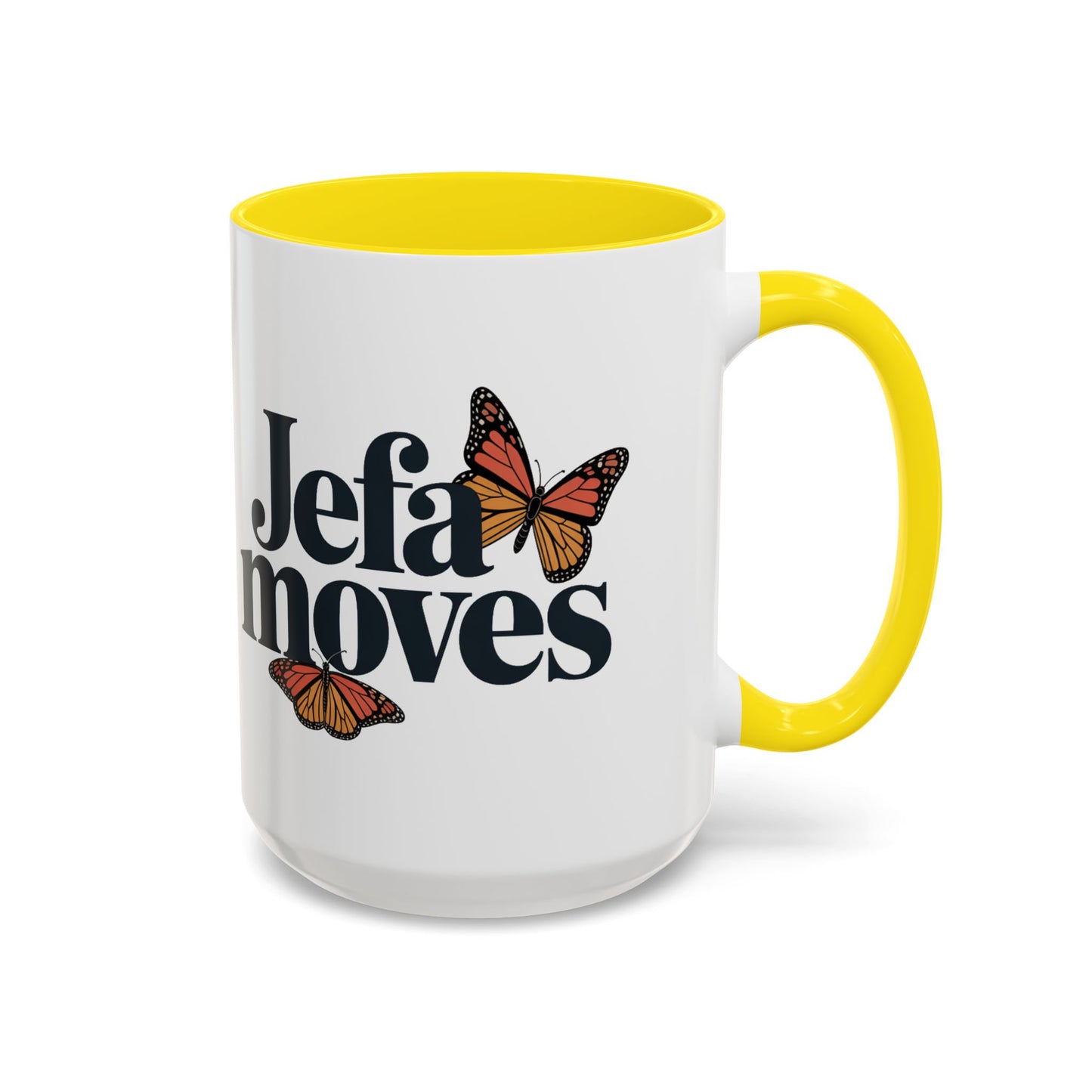 La Jefa Moves Mug - Female Boss Gift for Latina Women - Spanish Coffee Cup - Empowering Latina Gift - Bilingual Mug