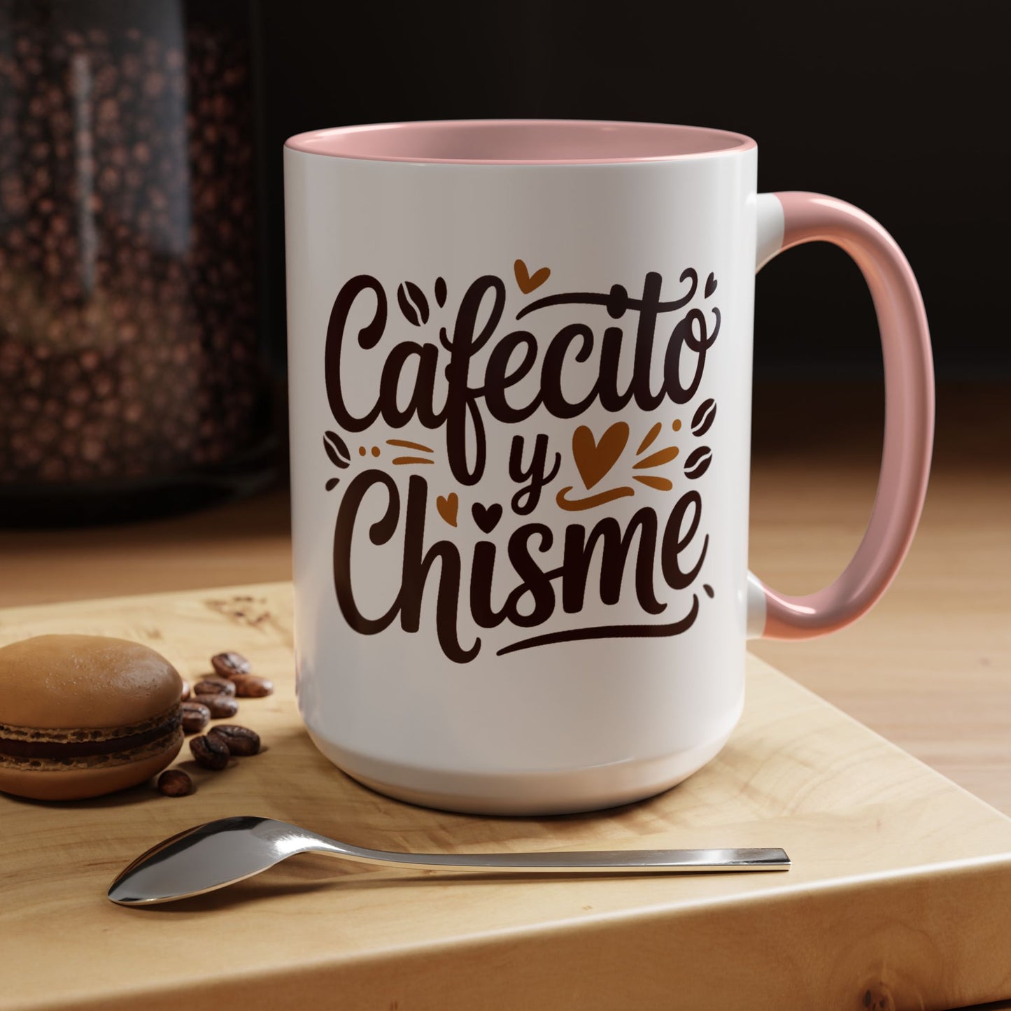 Cafe y Chisme Mug - Latino Coffee Cup Gift for Latina Women, Spanish Saying Mug, Hispana Culture Gift