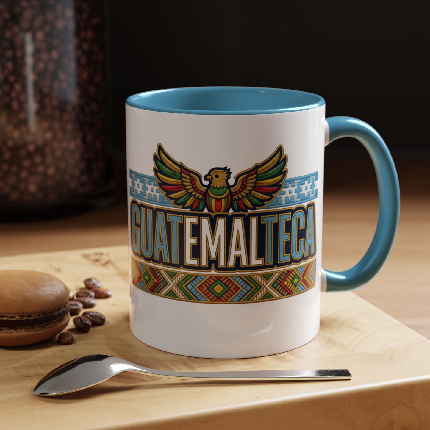 Guatemala Mug - Guatemalteco Pride Coffee Cup Gift | Chapina Heritage | Central American Maya Quetzal Bird Design