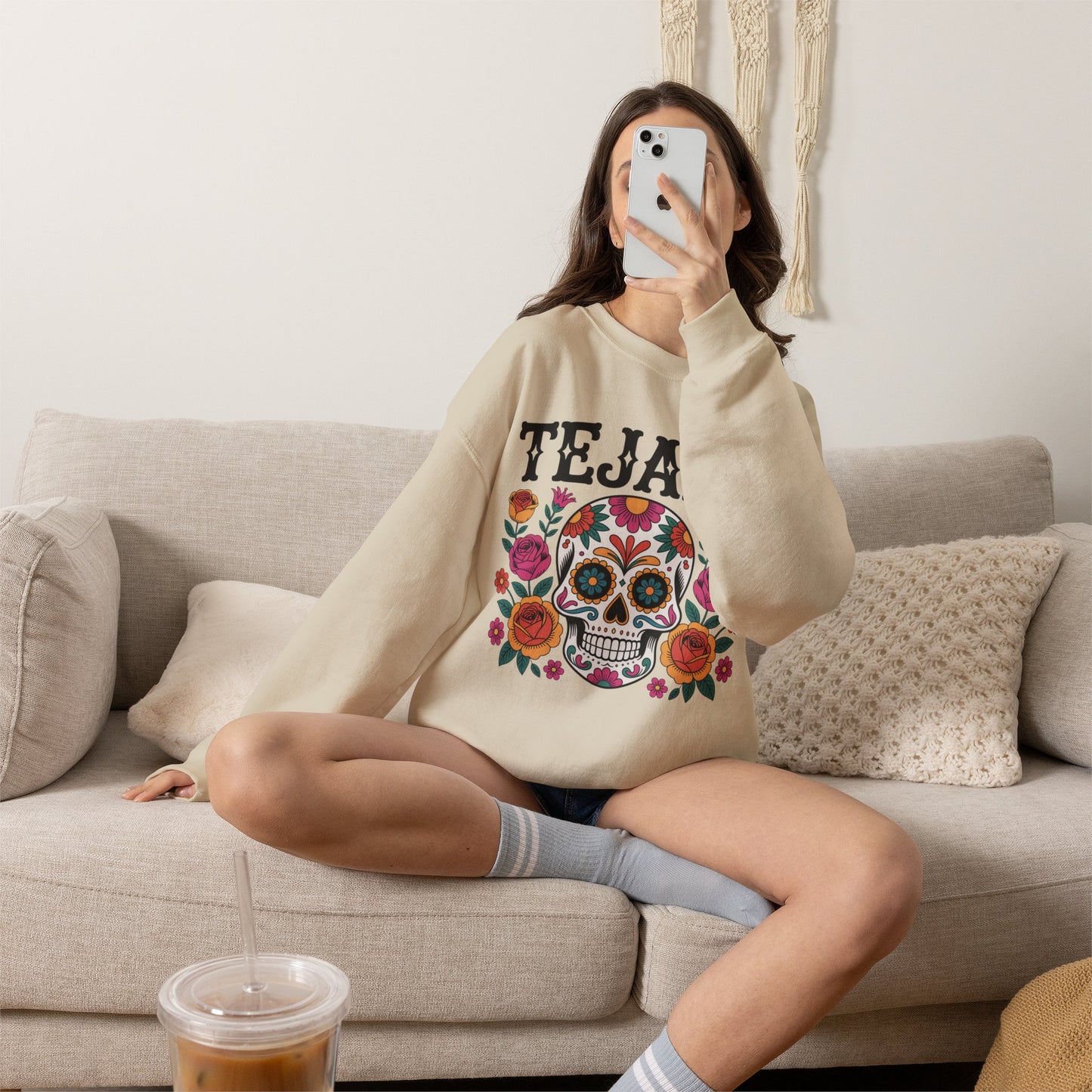 Tejana Sweatshirt - Texas Latina Pride Gift - Hispanic Heritage Sudadera - Tejana Cultura Hoodie - Latino American Pride