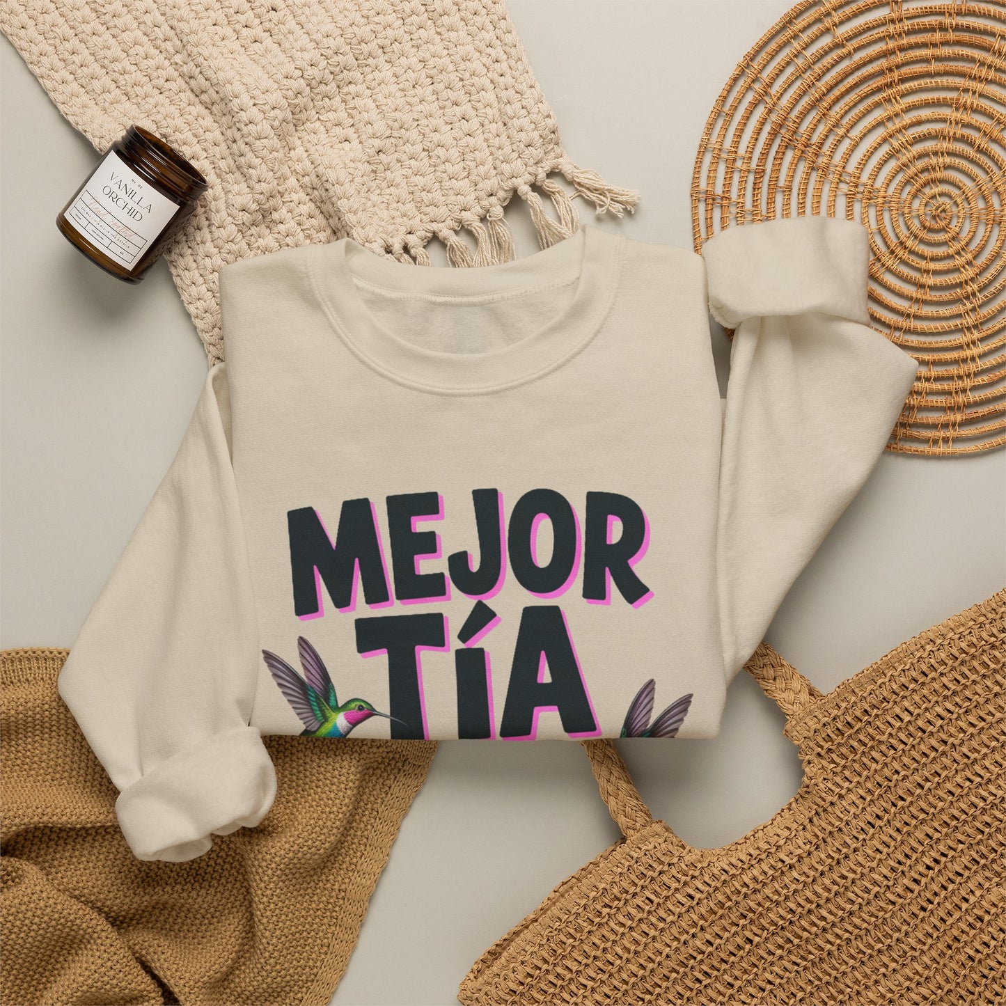Tia Sweatshirt - Proud Tia Gift - Latino Family Sweater - Spanish Aunt Gift - Tia Querida - Mi Tia Favorita