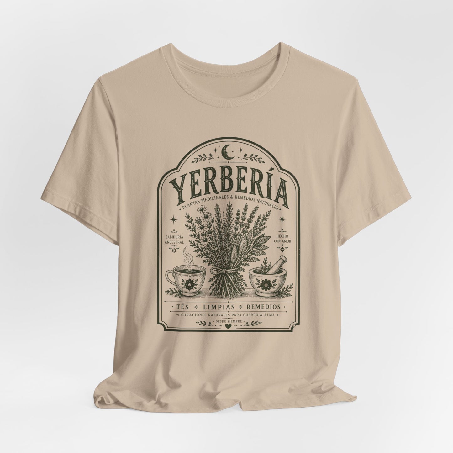 Yerberia T-Shirt - Latina Witch Tee, Spanish Gift for Her, Mystical Latina Pride Shirt, Regalos Para Mujer