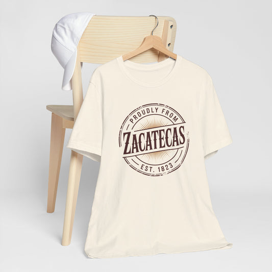 Zacatecas T-Shirt - Mexican Heritage Tee - Zacatecano Orgullo Gift - Mexico Pride Shirt - Hispanic Heritage Tee