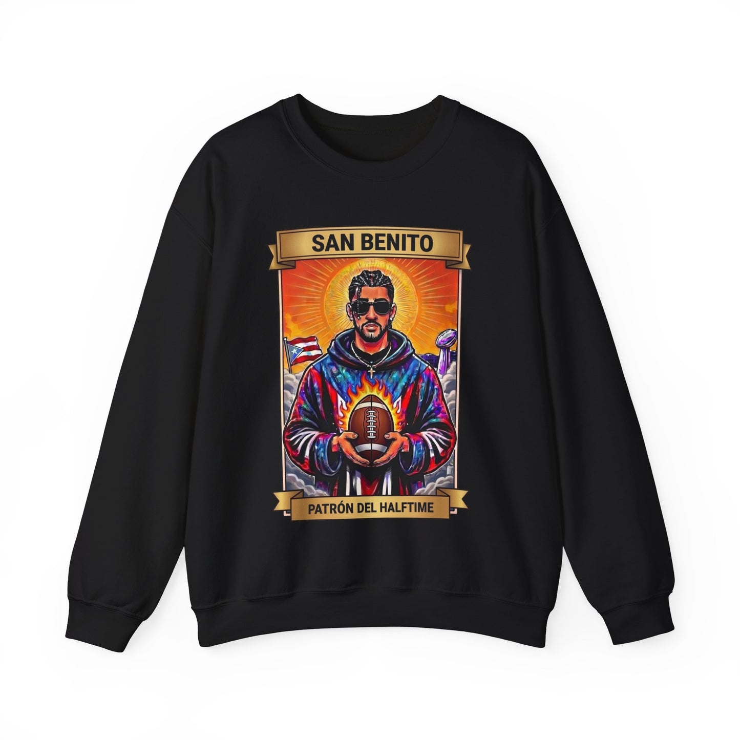 San Benito Bowl Sweater | Unisex Latino Sweater Puerto Rico Tee, San Benito Halftime Show, Team Benito Gift, Boricua Unisex Graphic Tee