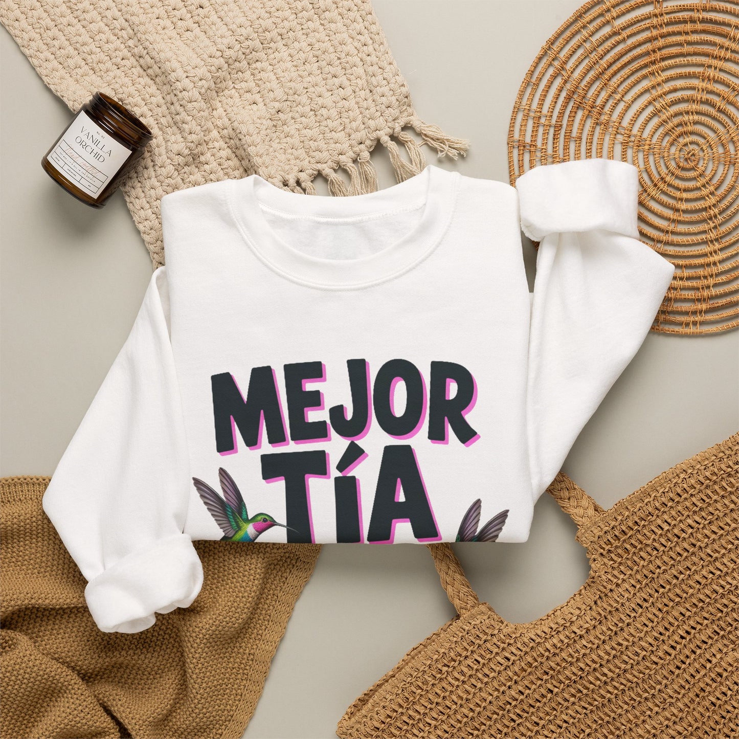 Tia Sweatshirt - Proud Tia Gift - Latino Family Sweater - Spanish Aunt Gift - Tia Querida - Mi Tia Favorita