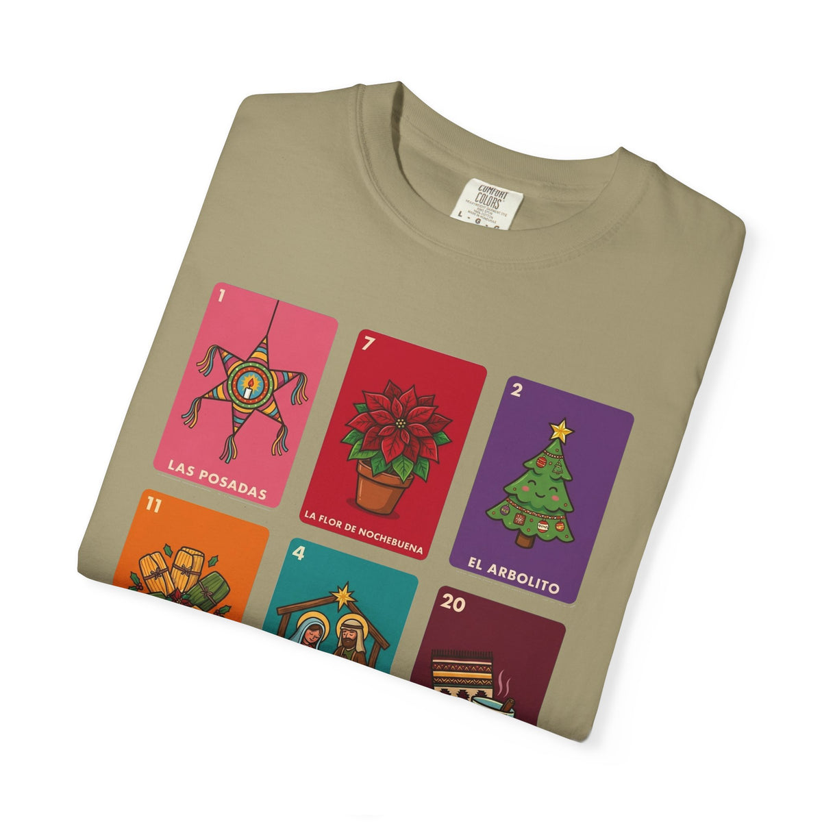 Loteria Navidad Shirt - Mexican Christmas Loteria Tee - Navidad Mexicana Posadas Tamales Ponche - Feliz Navidad Gift