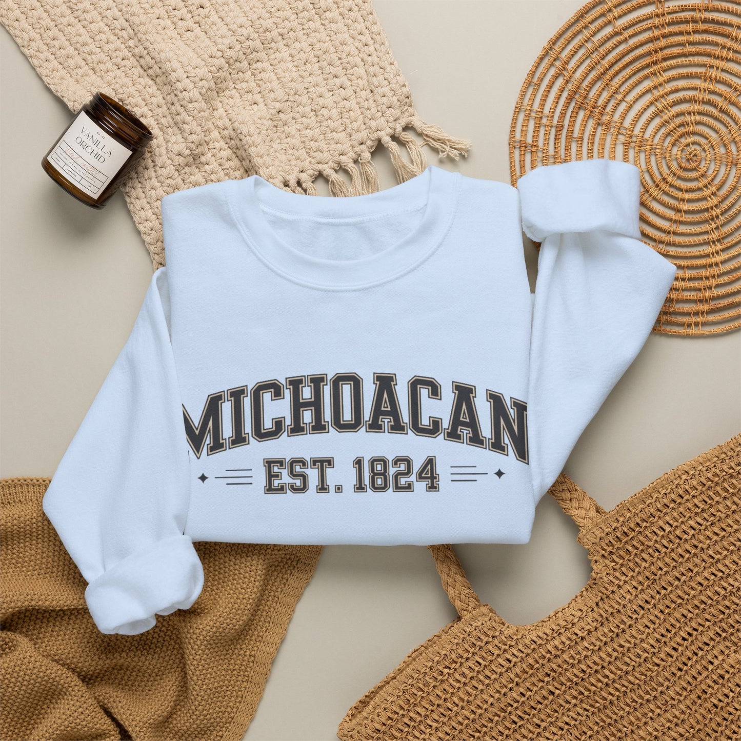 Michoacán Sweatshirt - Mexican State Pride Sudadera - Michoacán Mexico Heritage Gift - Orgullo Mexicano