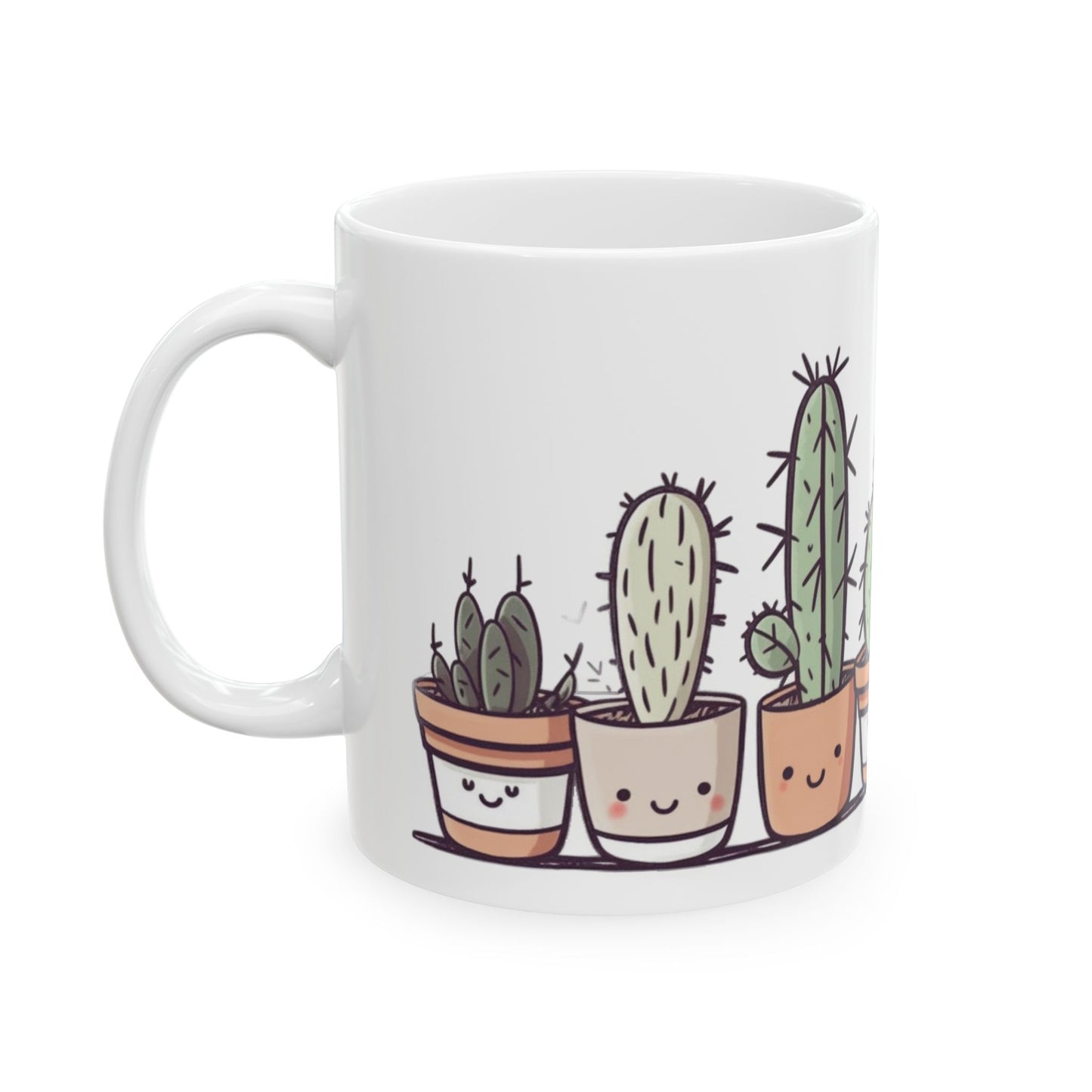 Cute Cacti Ceramic Mug