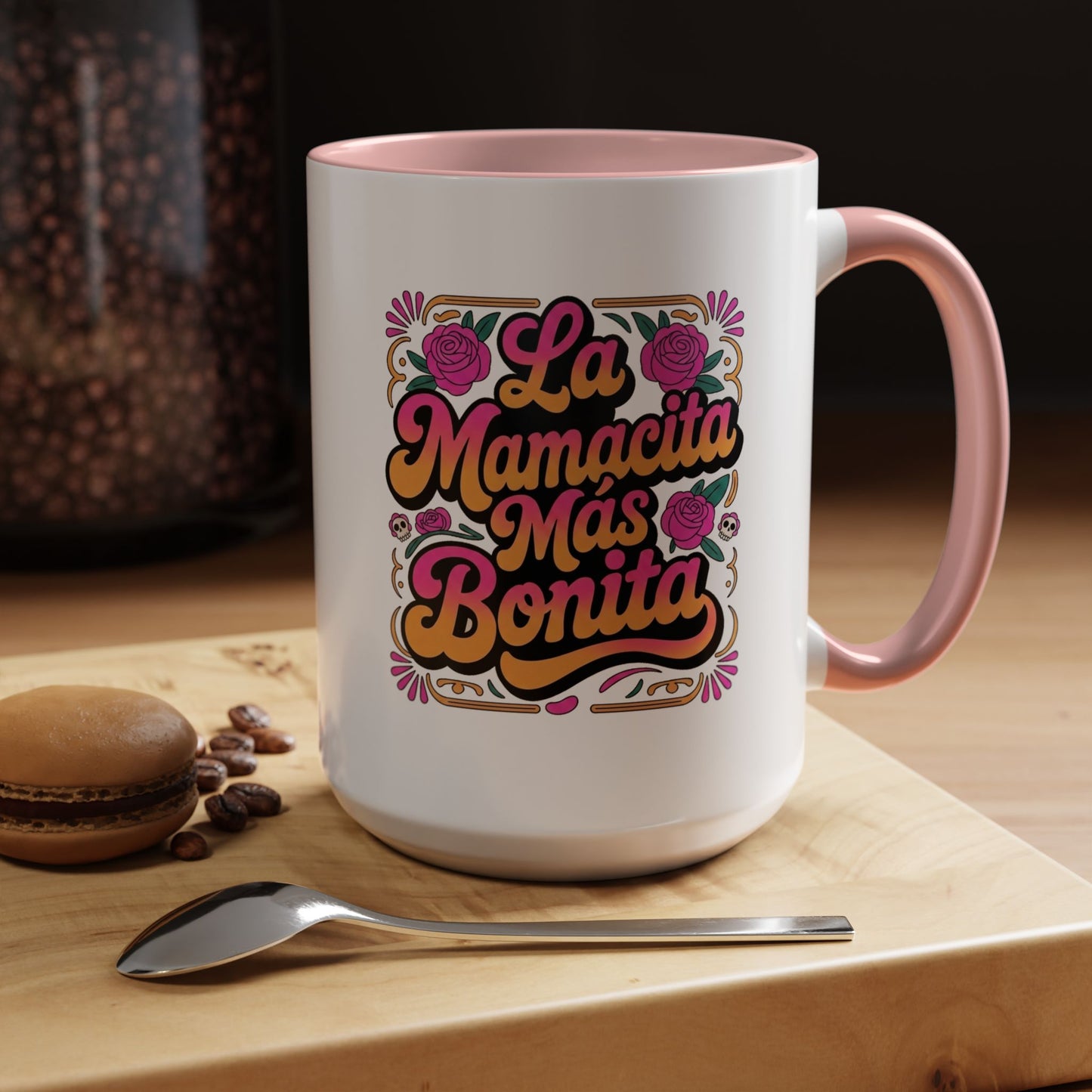 La Mamacita Mas Bonita Mug Groovy | Mamacita Gift Coffee Cup | Retro 70s Mom Mug | Latina Mother Gift for Her | Spanish Mothers Day Gift
