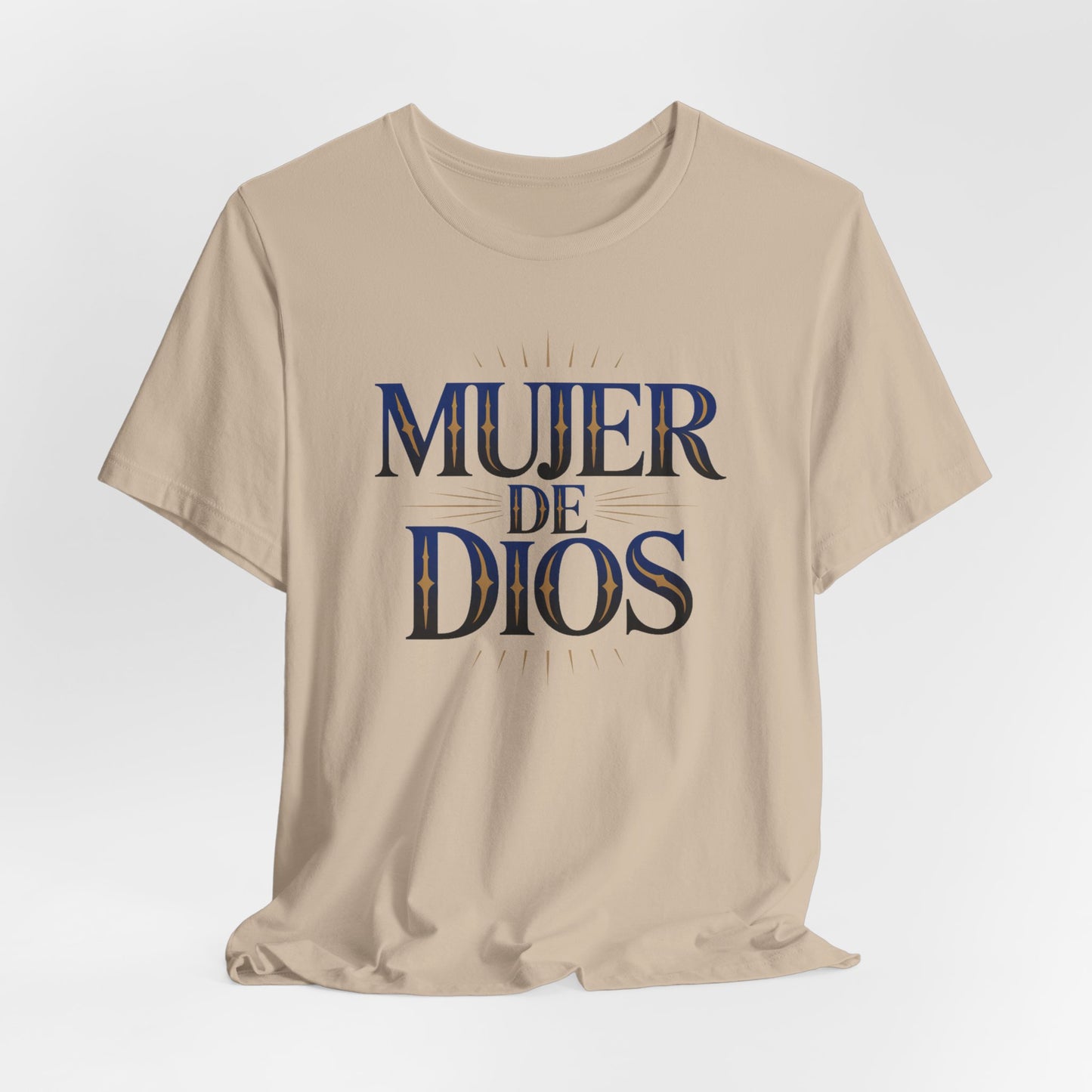 Mujer de Dios T-Shirt - Christian Latina Faith Tee - Spanish Religious Gift - Catholic Women Shirt - Fe Cristiana