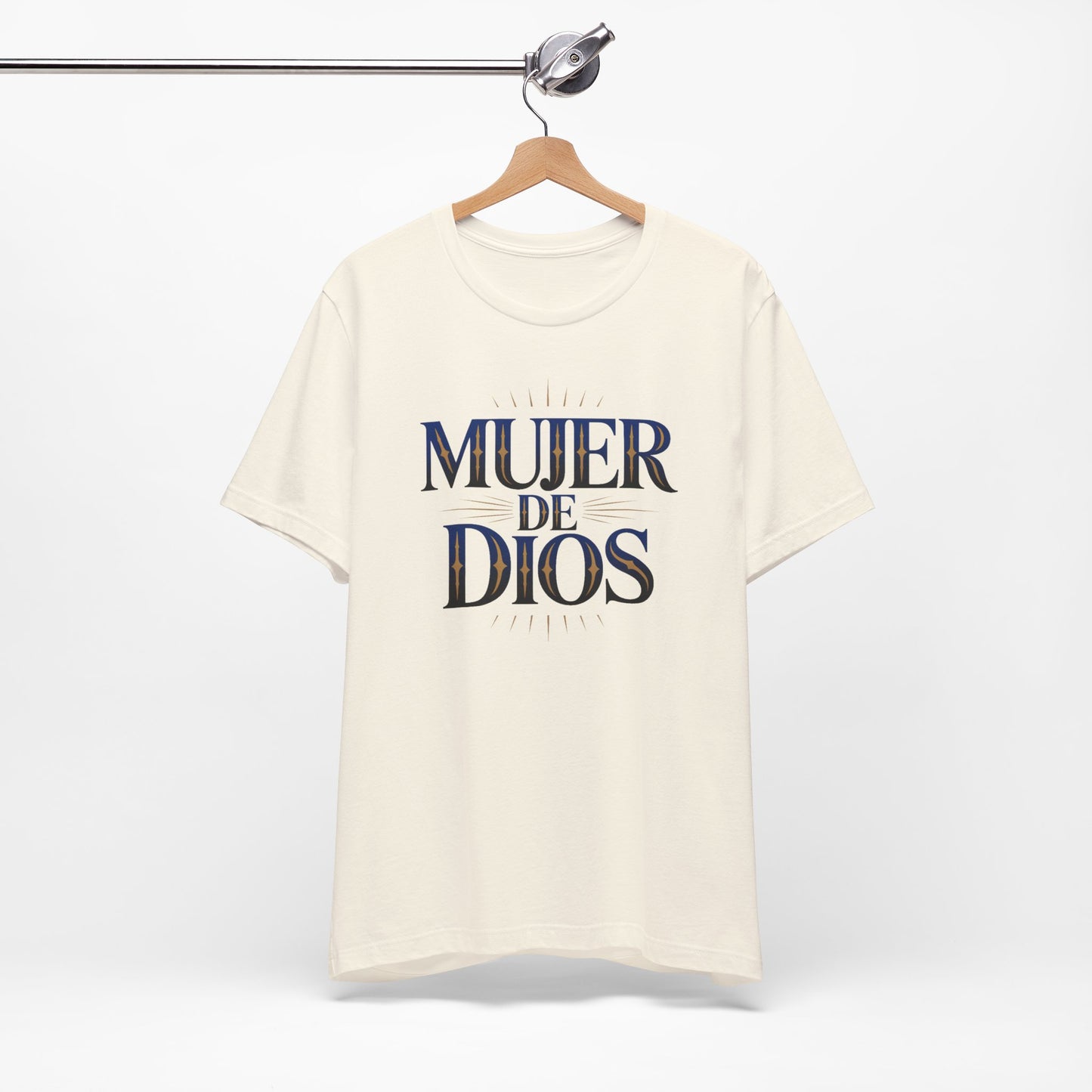 Mujer de Dios T-Shirt - Christian Latina Faith Tee - Spanish Religious Gift - Catholic Women Shirt - Fe Cristiana