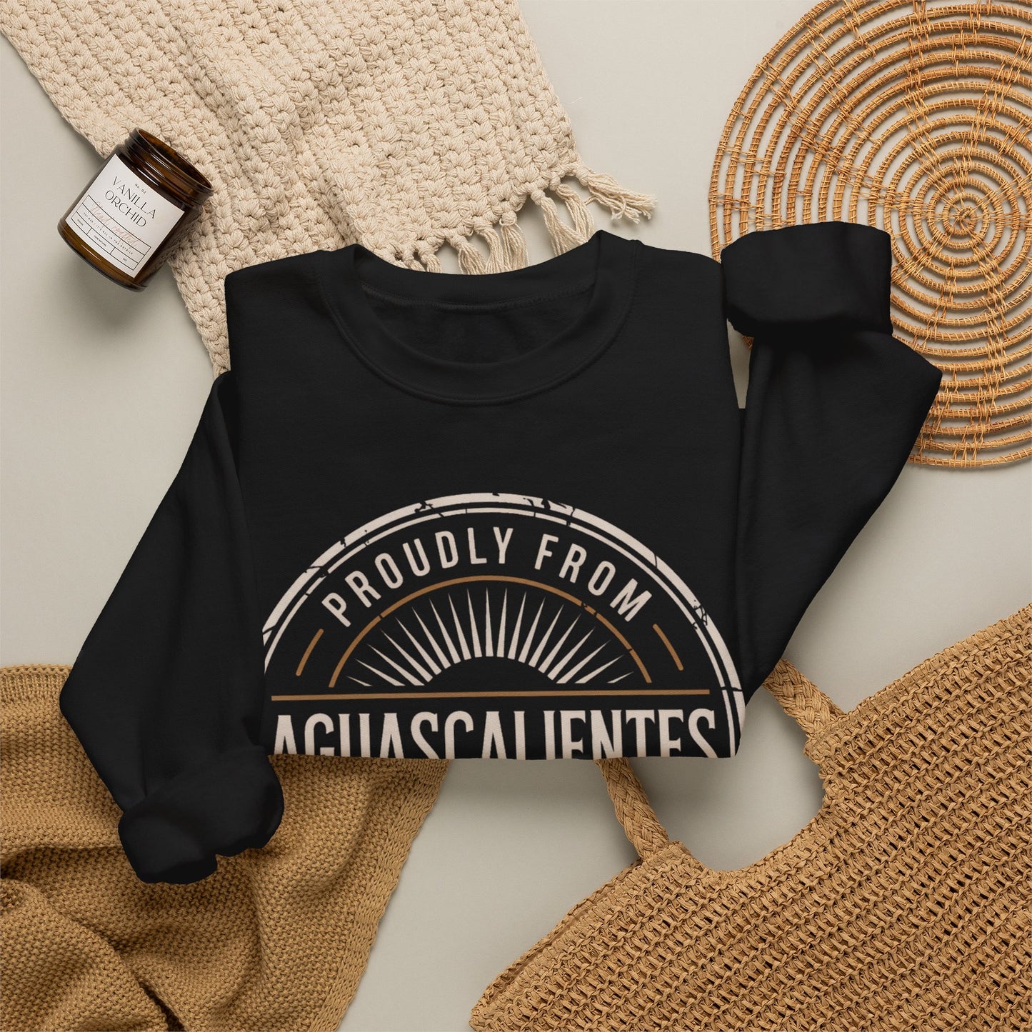 Aguascalientes Sweatshirt - Mexican Heritage Pride Wear | AGS Mexico Sudadera Gift | Orgullo Mexicano Regional Clothing
