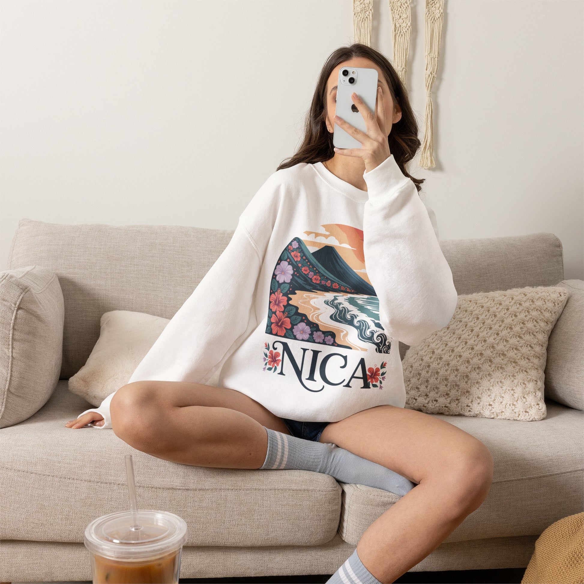 Nicaragua Sweatshirt — Nica Pride Heritage Pullover (view 10 of 13)