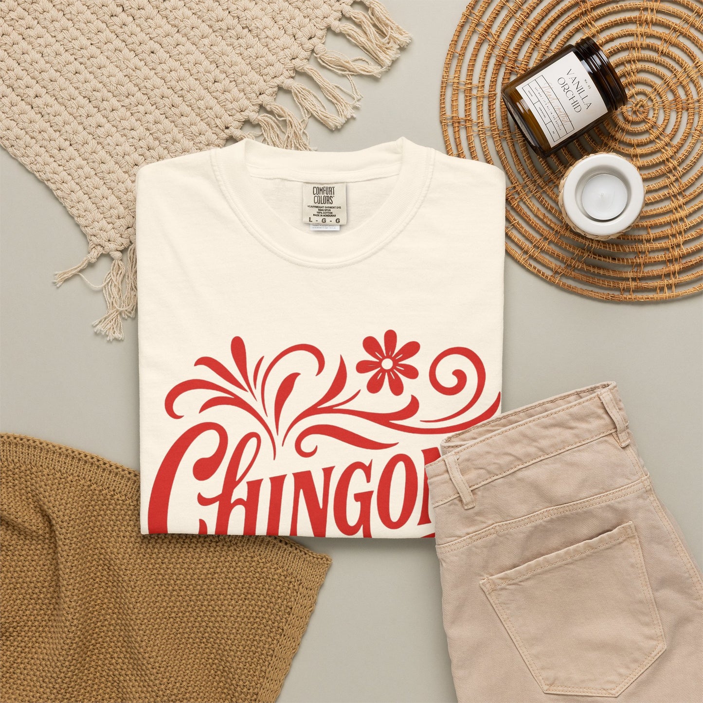 Red Floral Chingona Shirt | Soy Chingona T-Shirt | Latina Empowerment | Mexican Pride Tee | Latina Gift | Latina Owned Shop