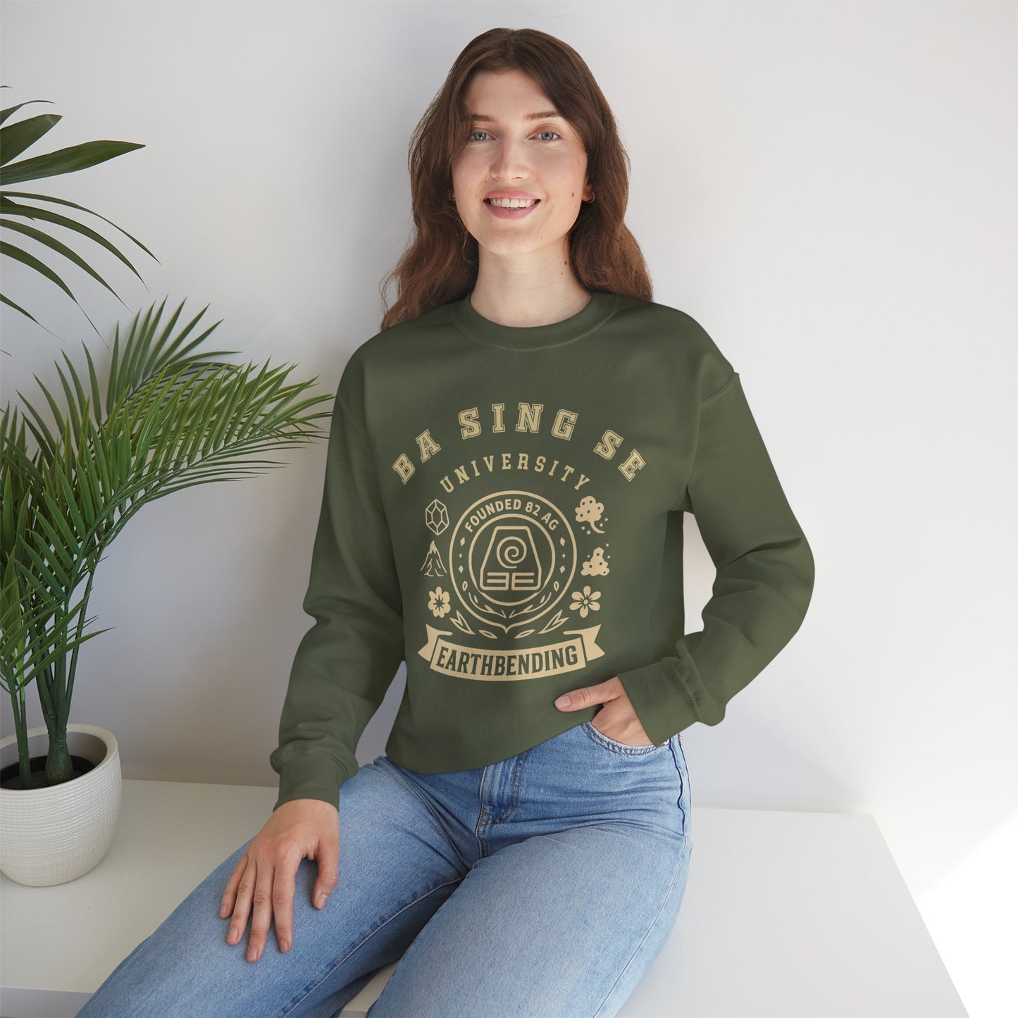 Ba Sing Se University Graphic Sweatshirt | The Last Airbender Shirt Gift, Anime Apparel | Fan Art
